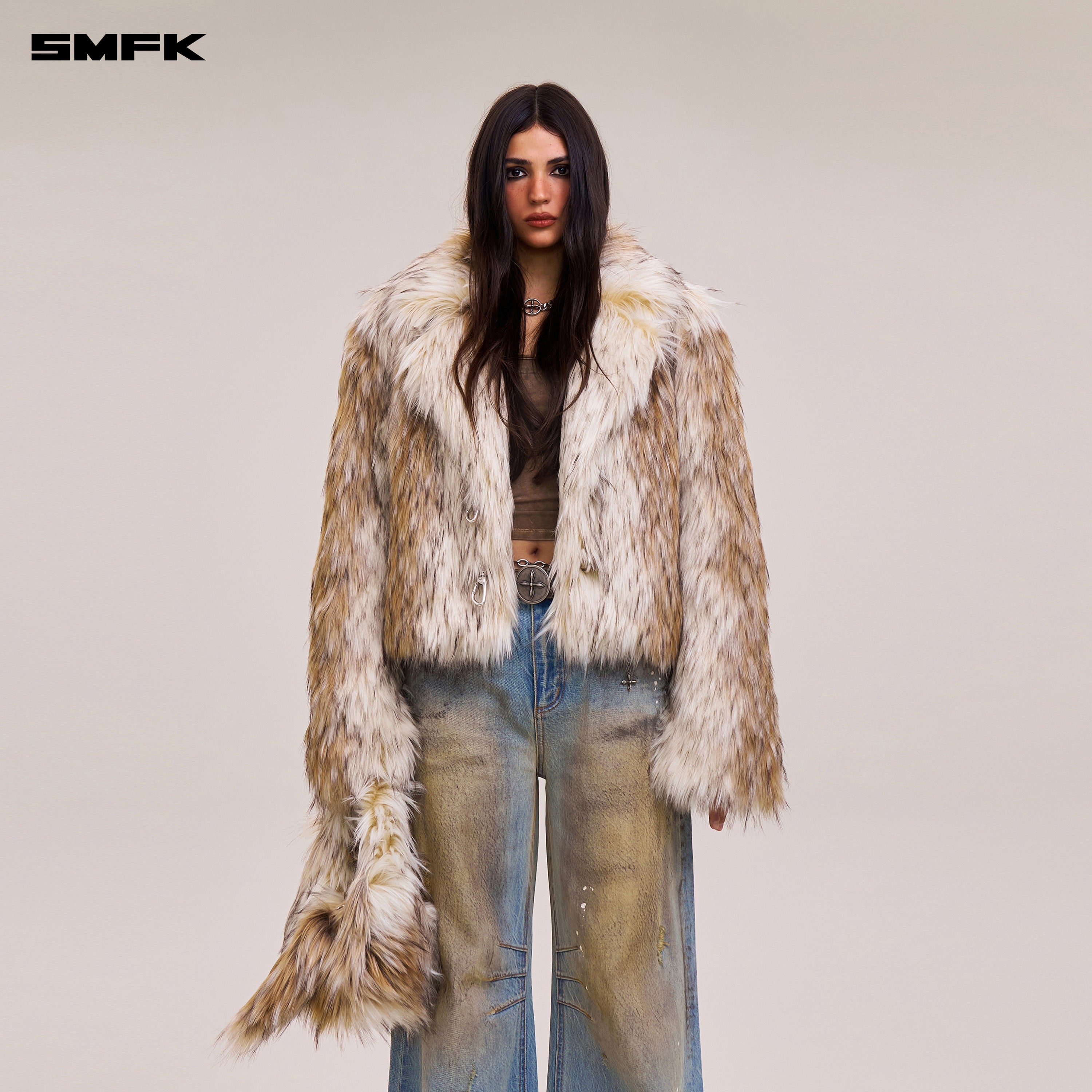 クロススタチュー ウィルダネス ハンティングジャケット/ショート アークティックウルフ ホワイト