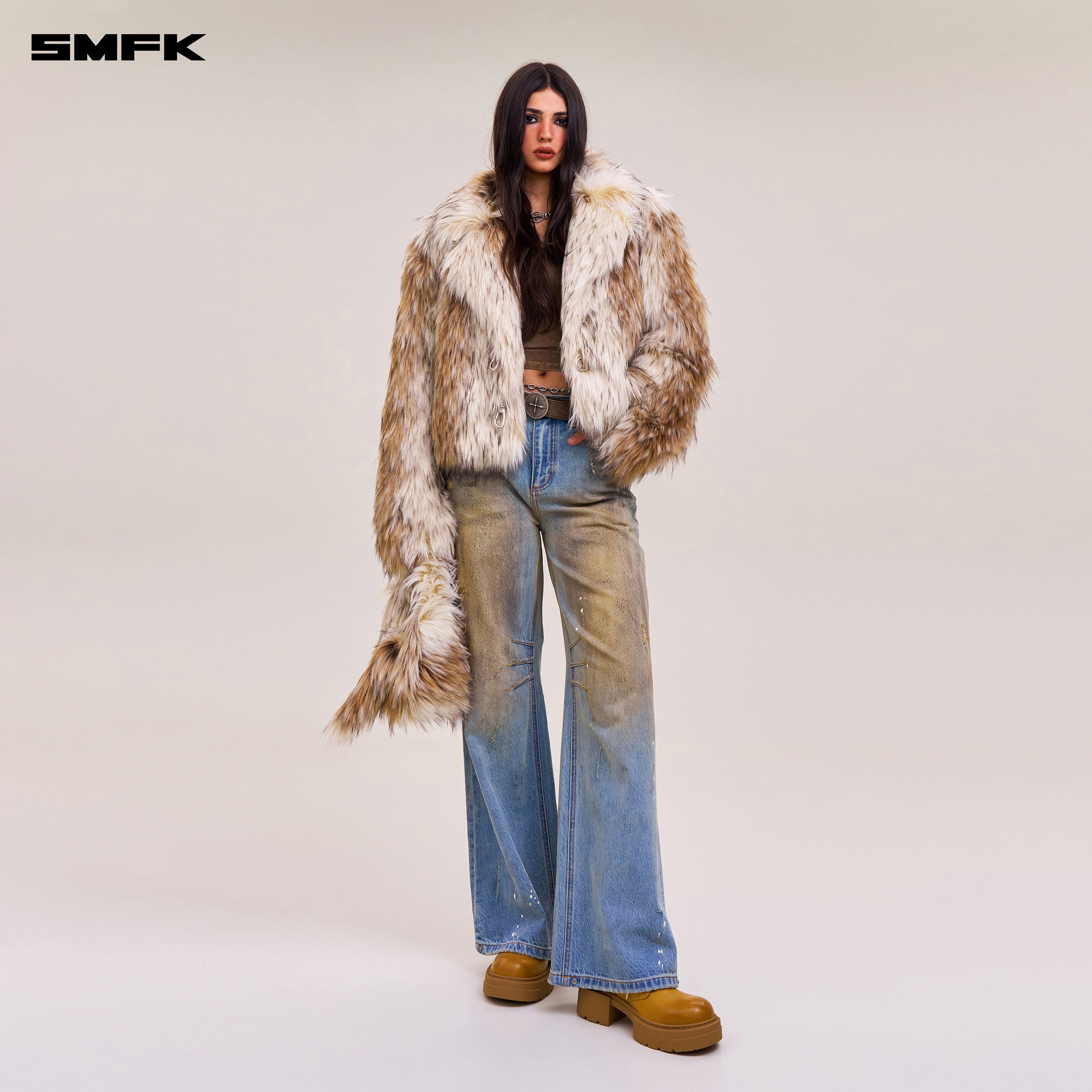 クロススタチュー ウィルダネス ハンティングジャケット/ショート アークティックウルフ ホワイト