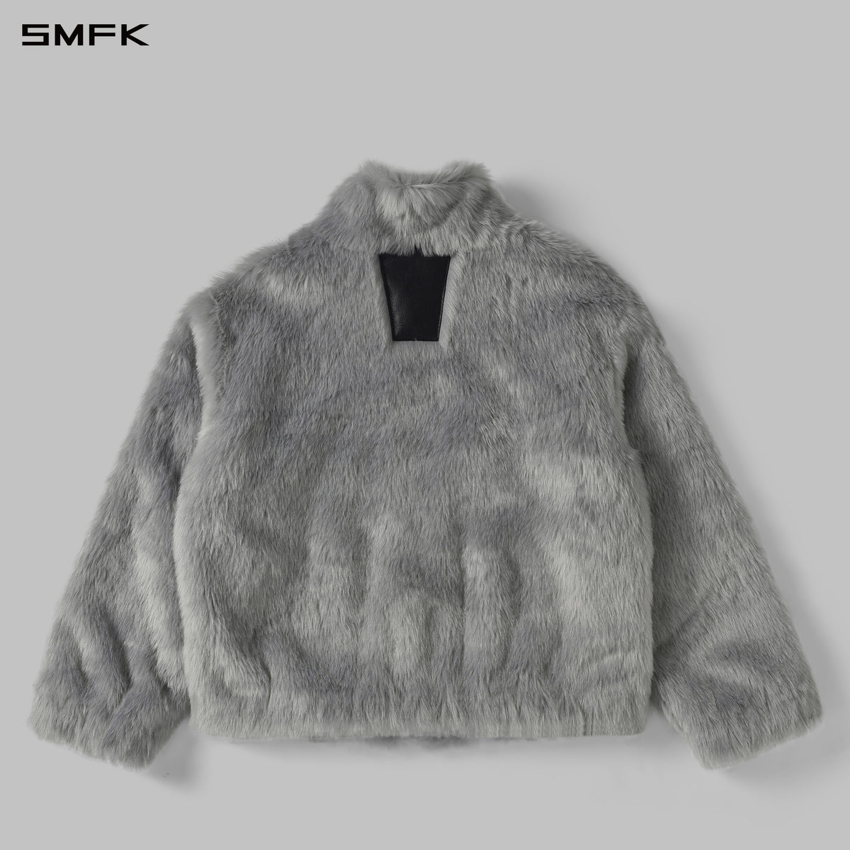 PERMANENT MUSE FAUX FUR LOOSE JACKET/ACRYLIC/U GLACIER GREY