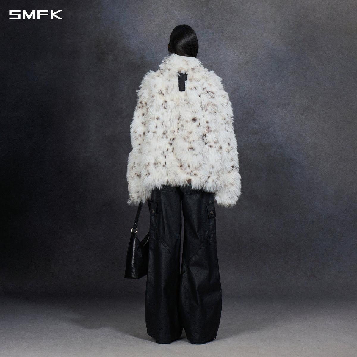 PERMANENT MUSE FAUX FUR LOOSE JACKET/POLYESTER/U LYNX