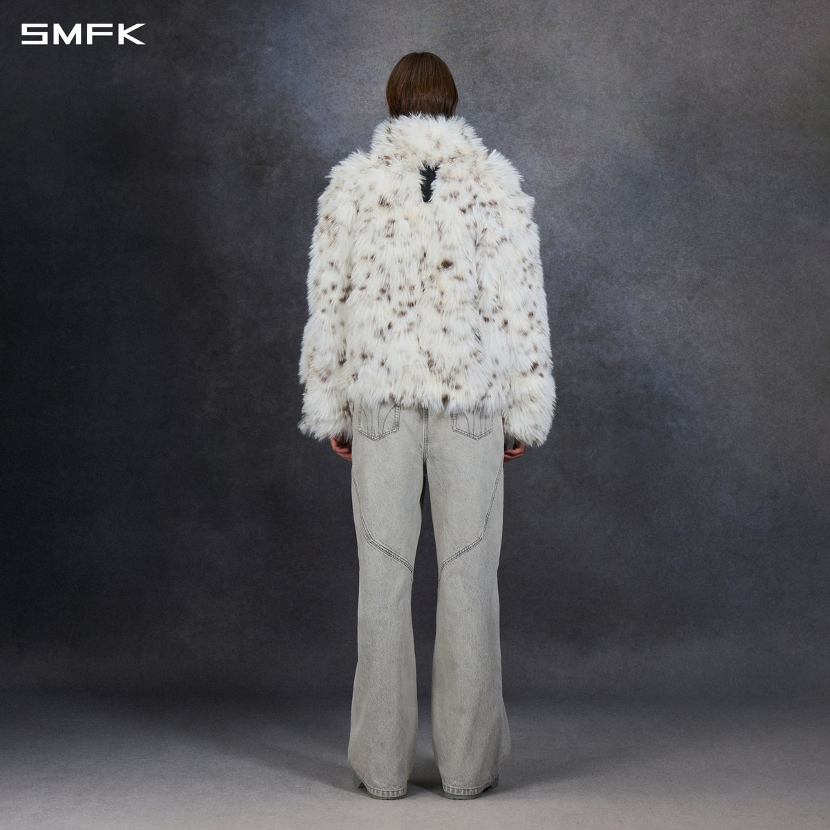 PERMANENT MUSE FAUX FUR LOOSE JACKET/POLYESTER/U LYNX