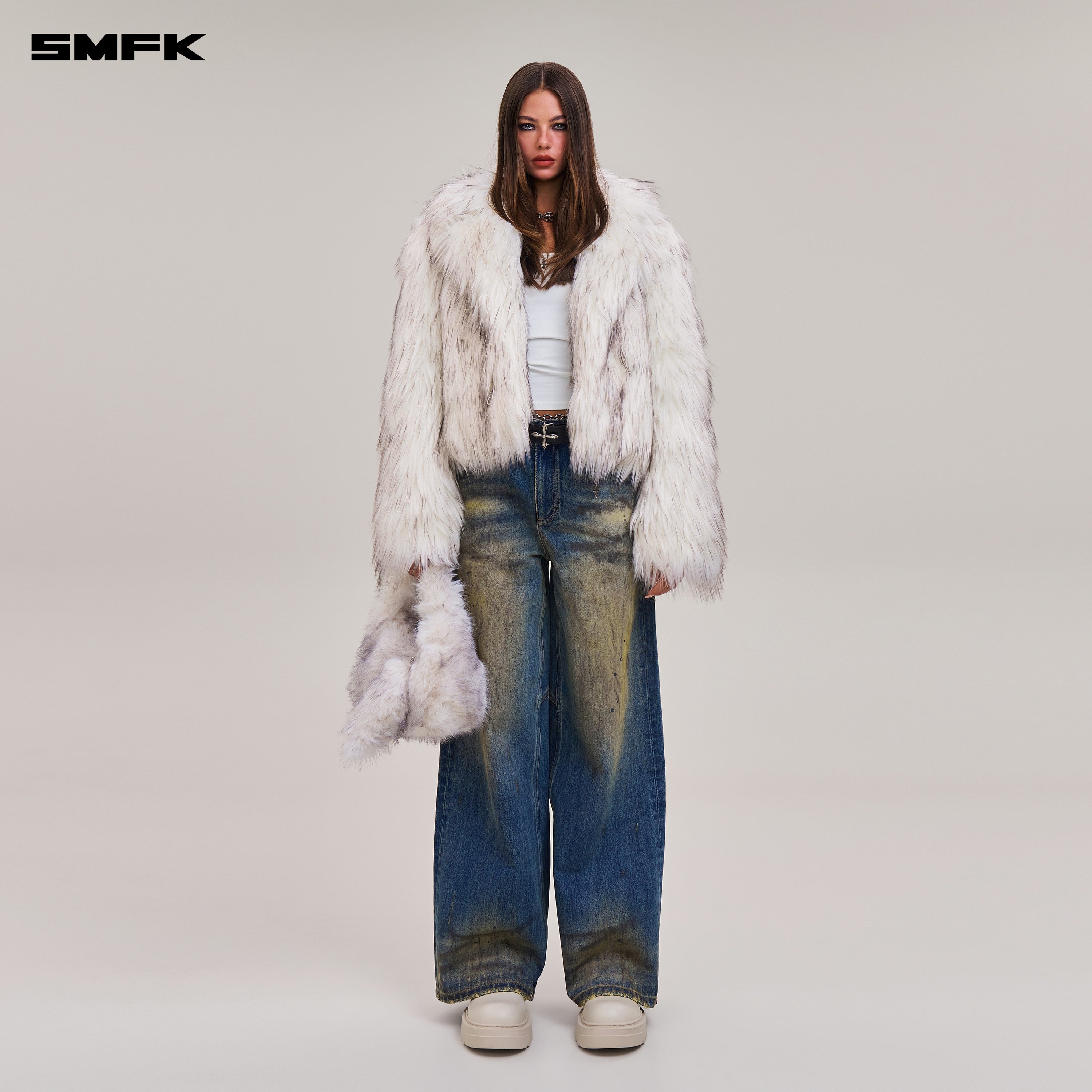 クロススタチュー ウィルダネス ハンティングジャケット/ショート アークティックフォックス ホワイト