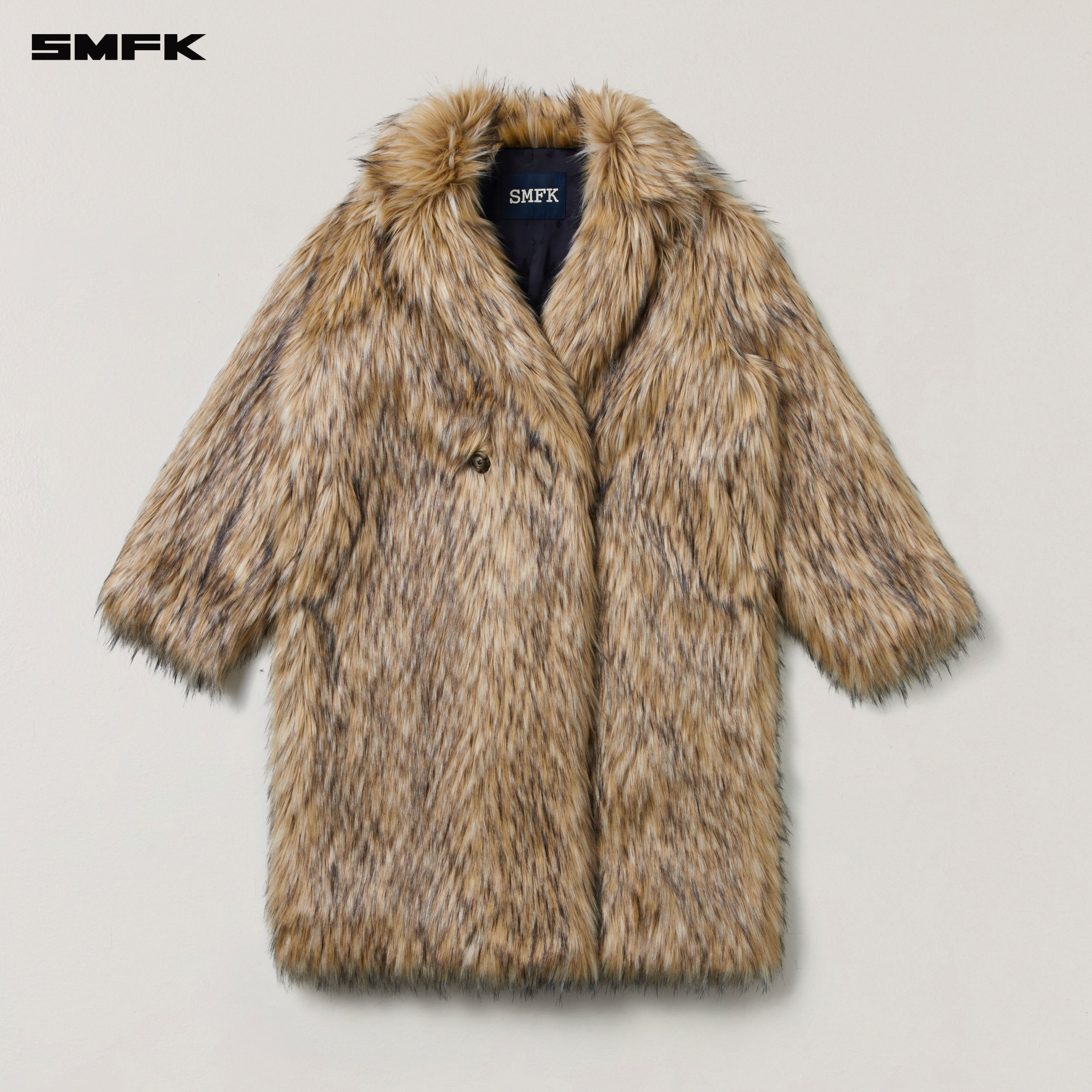 十字架の彫像 荒野の狩猟用コート ウルフ ブラウン