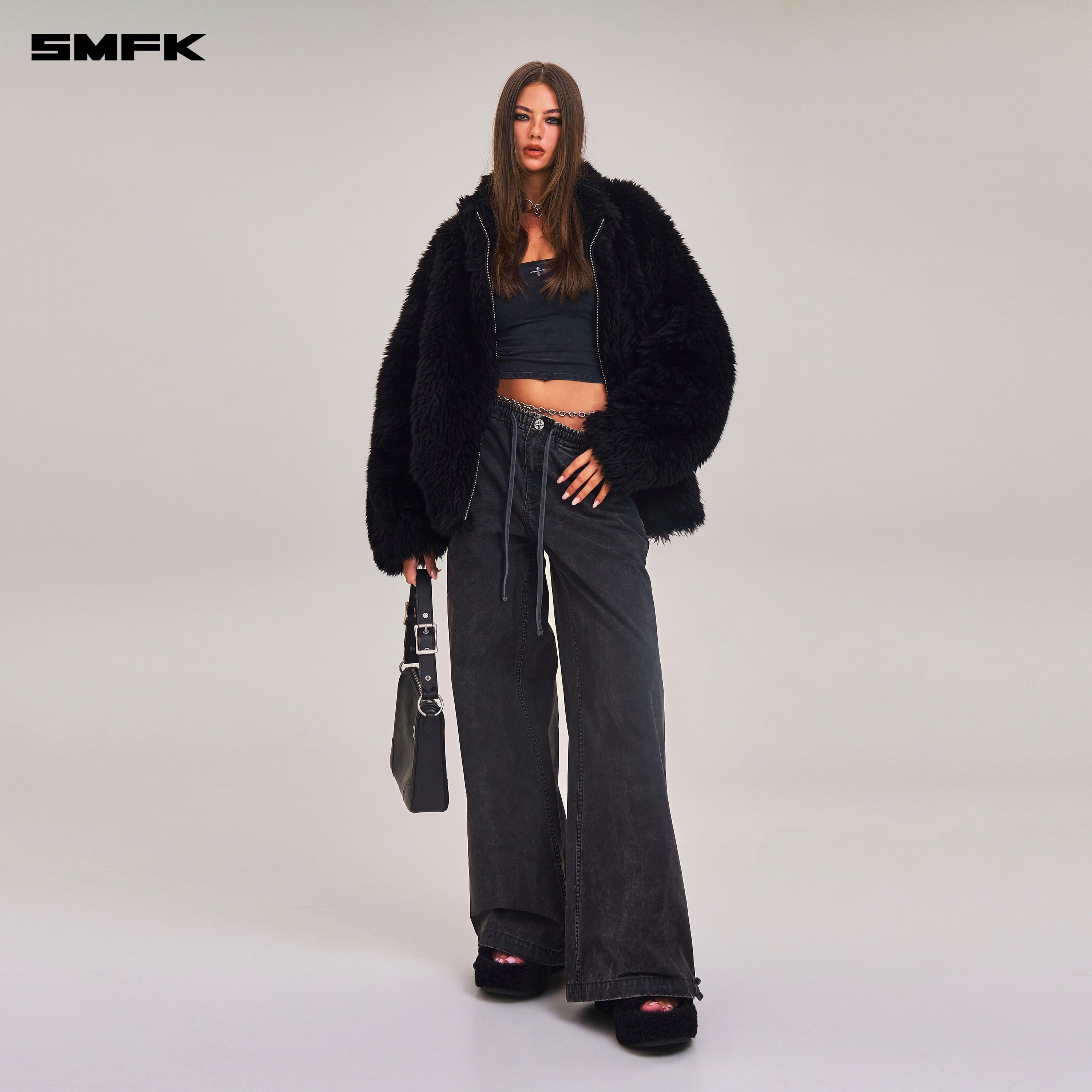 クロススタチュー ホーボー ローウール ワイドジャケット ウィルダネスブラック