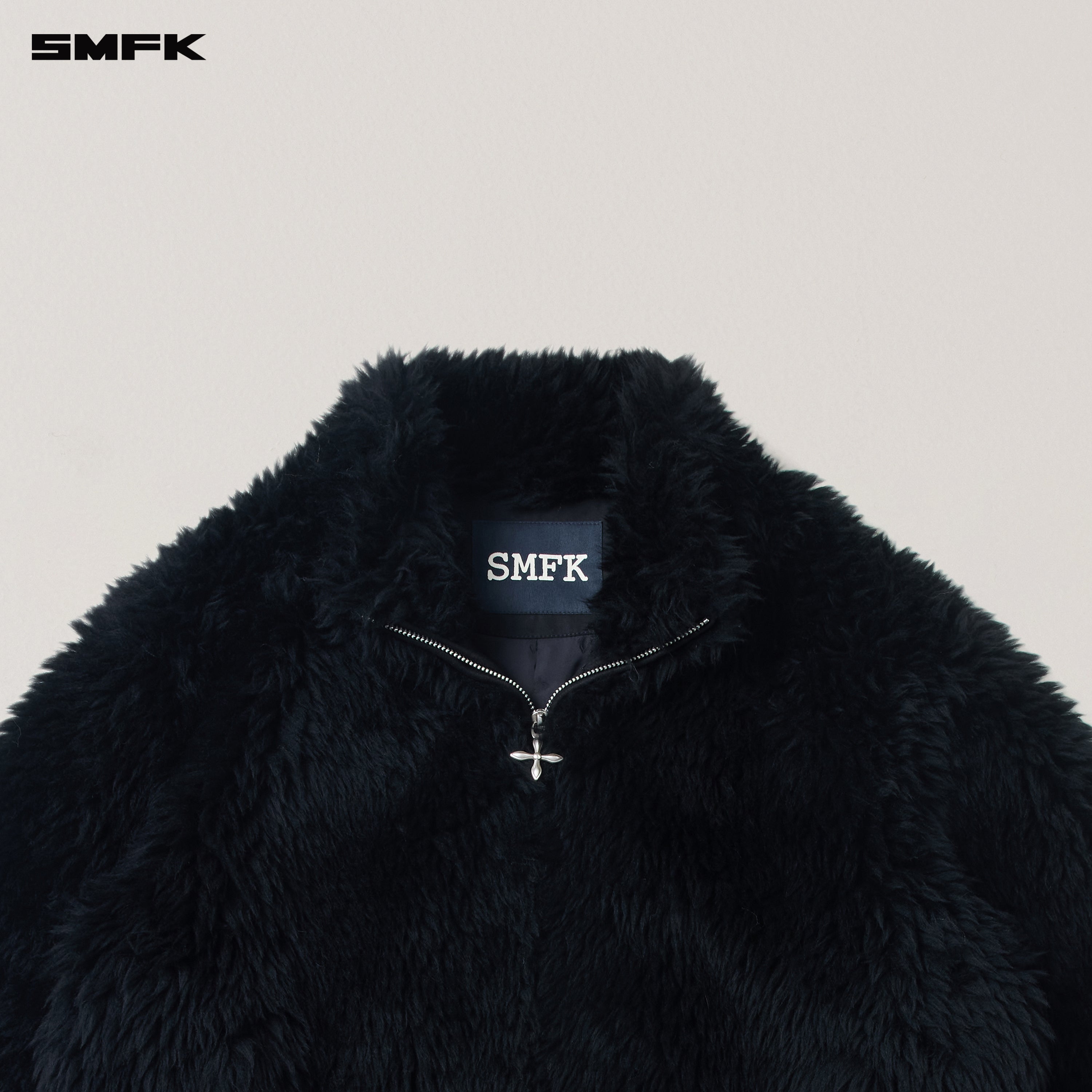 クロススタチュー ホーボー ローウール ワイドジャケット ウィルダネスブラック