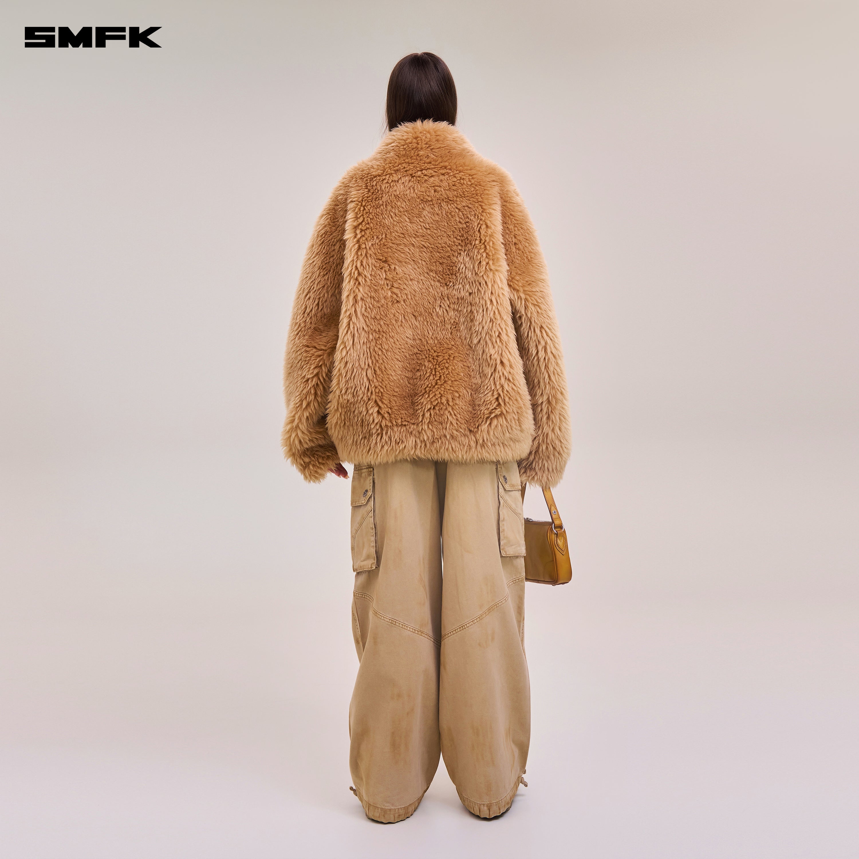 クロススタチューホーボーローウールワイドボディジャケット プレーリーブラウン