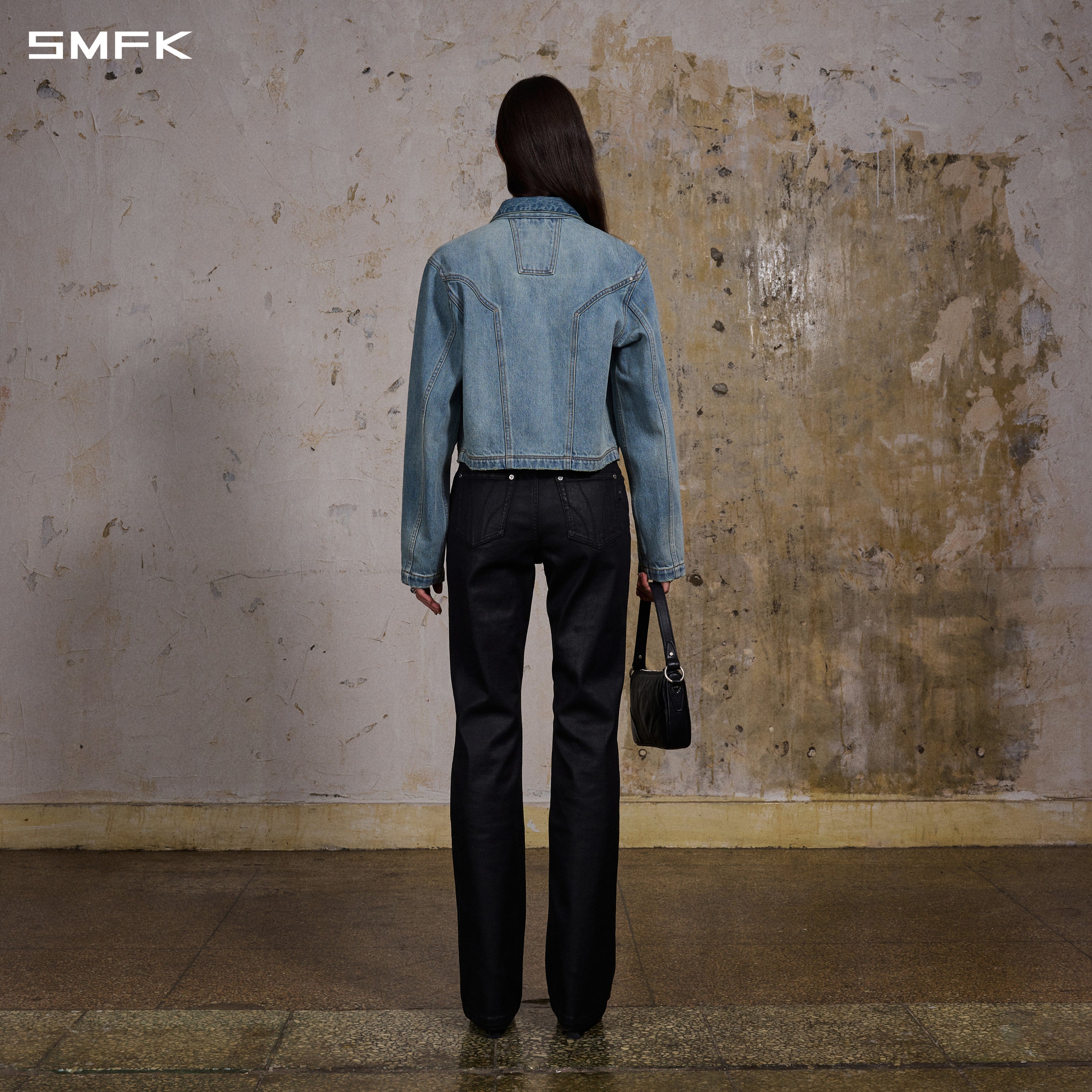PERMANENT MODE SAMPLE DENIM JACKET/DENIM COTTON/W SKY BLUE