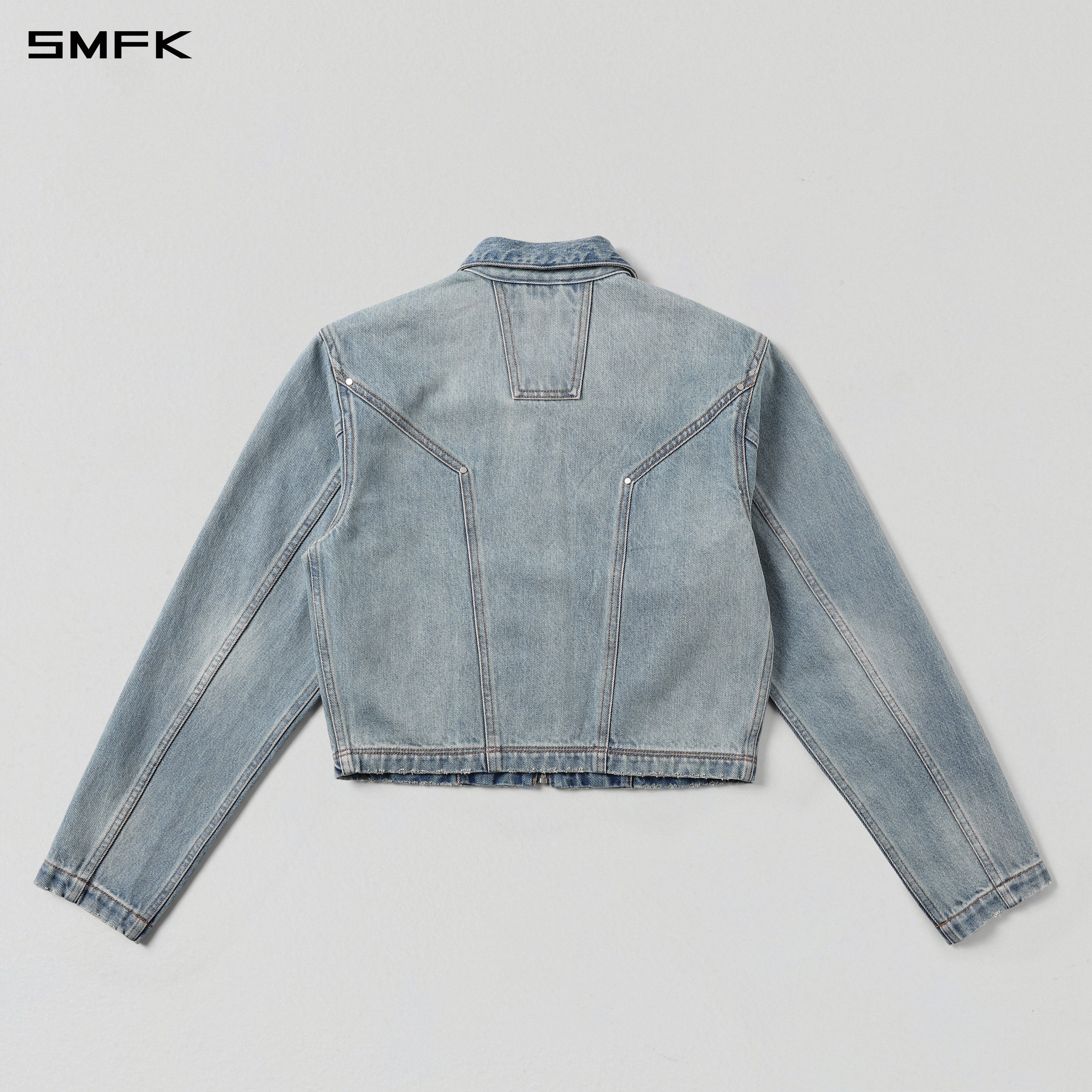PERMANENT MODE SAMPLE DENIM JACKET/DENIM COTTON/W SKY BLUE