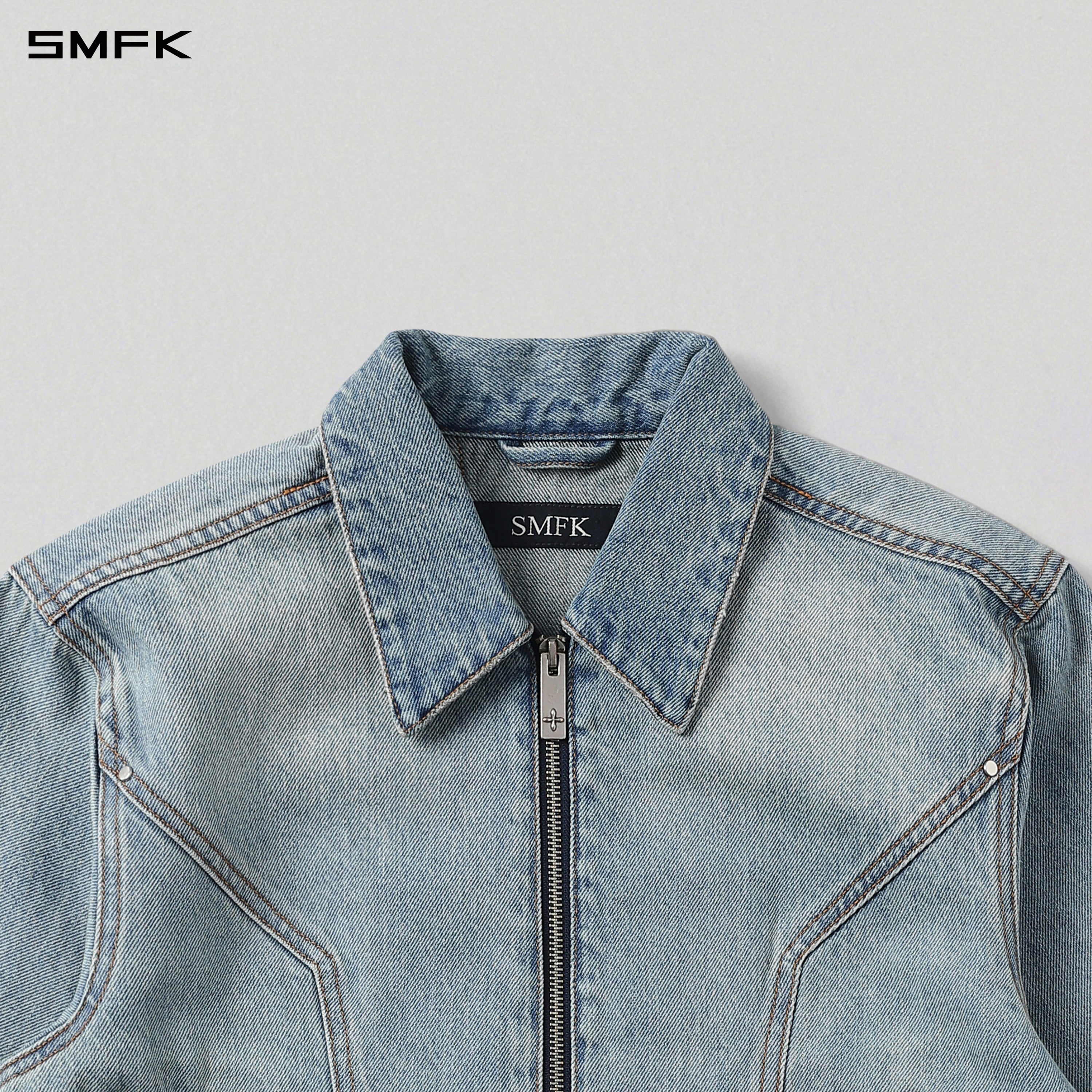 PERMANENT MODE SAMPLE DENIM JACKET/DENIM COTTON/W SKY BLUE