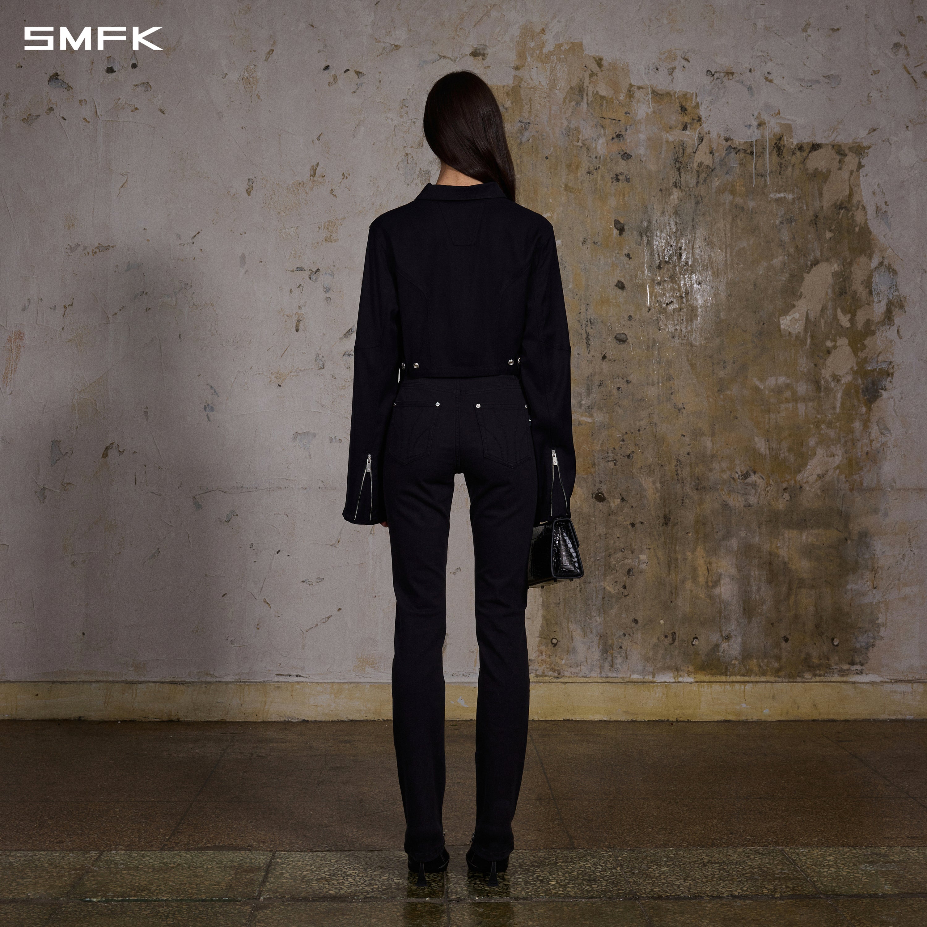 MIRAGE PRISM RACE JACKET/ACETATE + VISCOSE MIDNIGHT BLACK