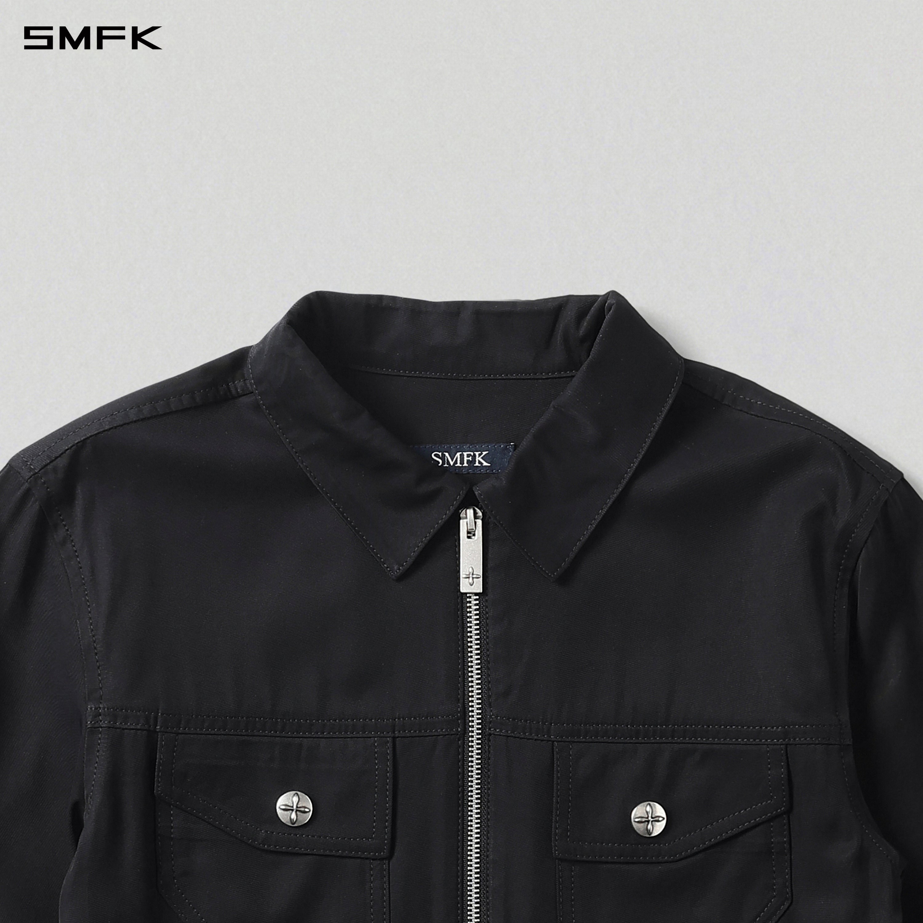 MIRAGE PRISM RACE JACKET/ACETATE + VISCOSE MIDNIGHT BLACK