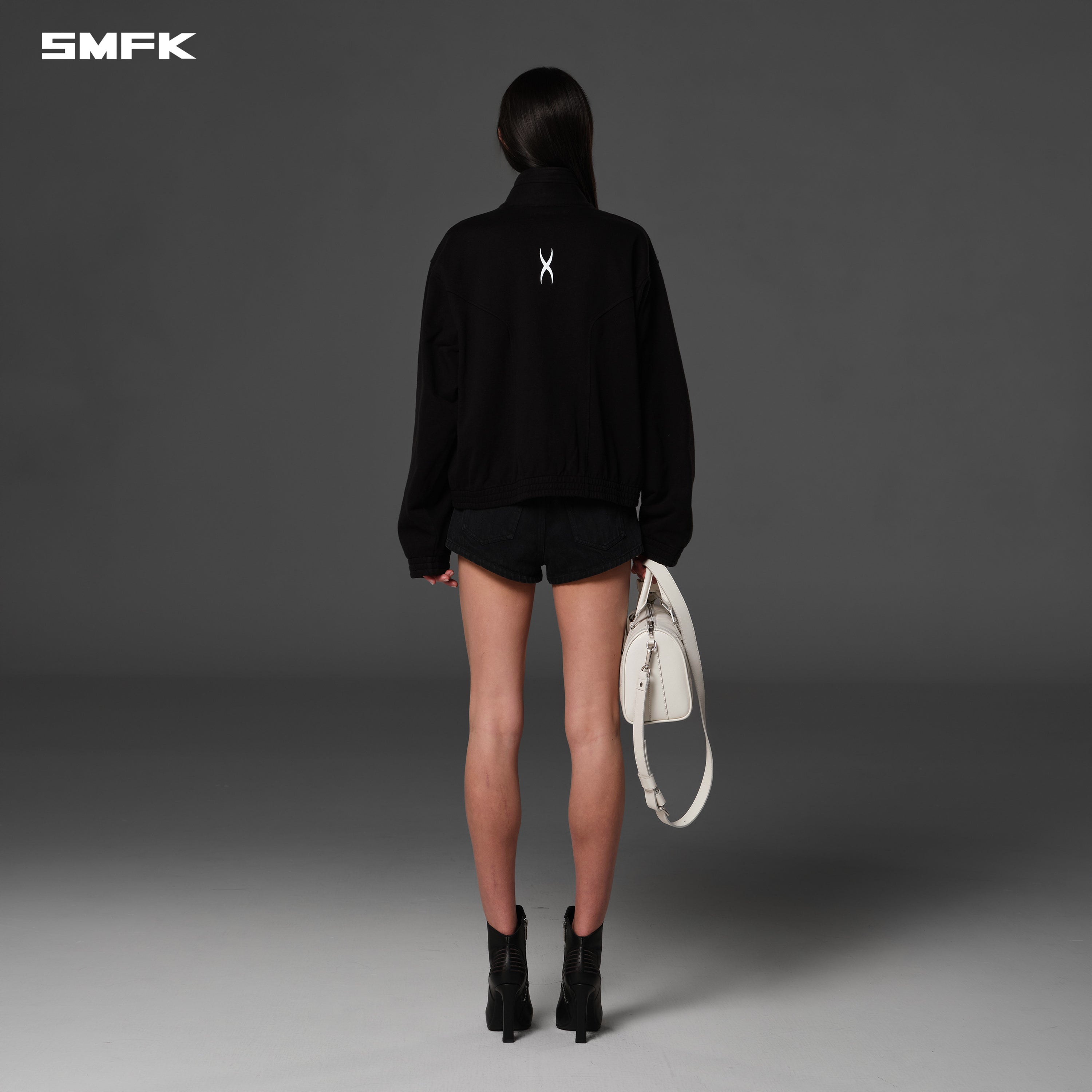 MYTH PSYCHIC LOOSE JACKET/COTTON WOOL WILD BLACK