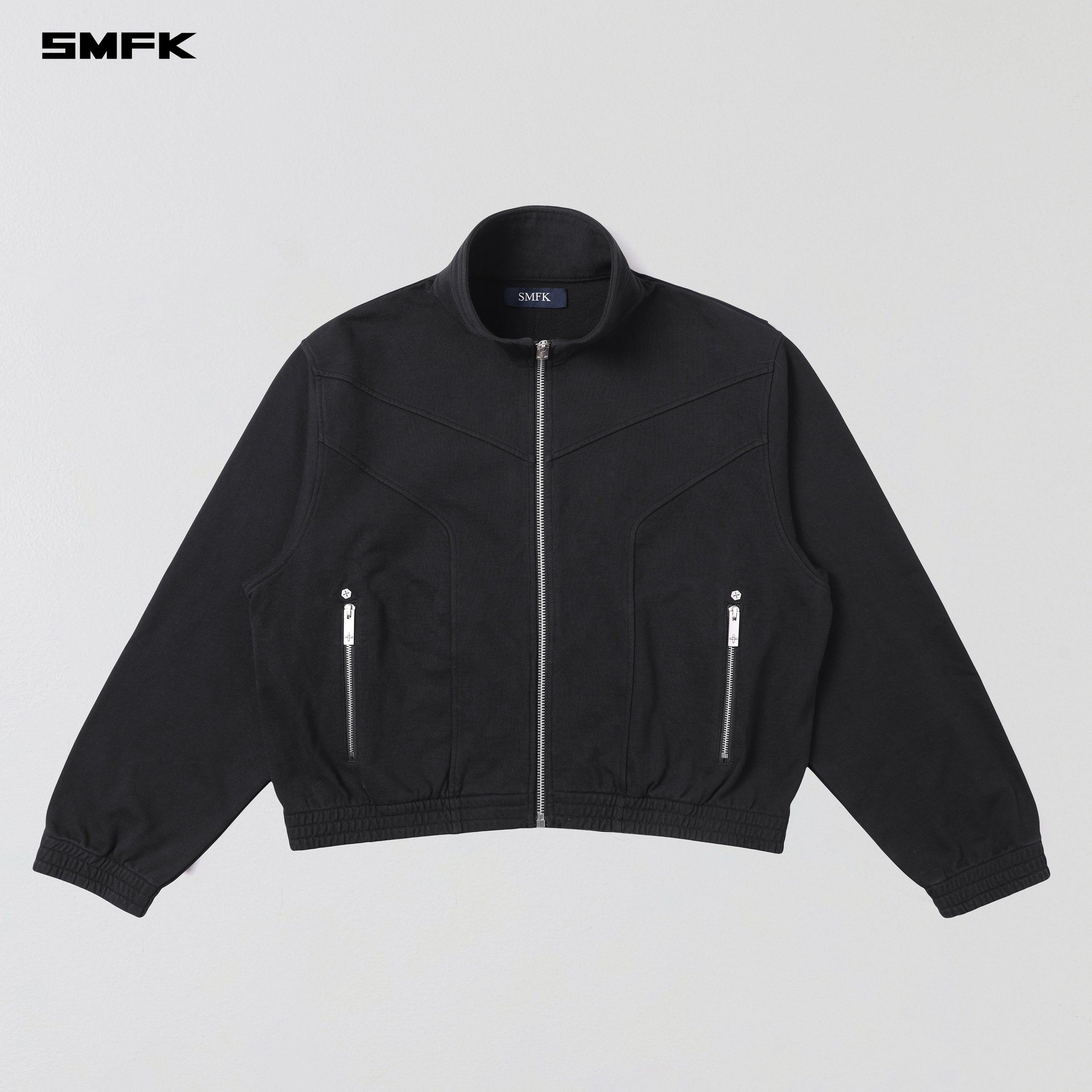 MYTH PSYCHIC LOOSE JACKET/COTTON WOOL WILD BLACK