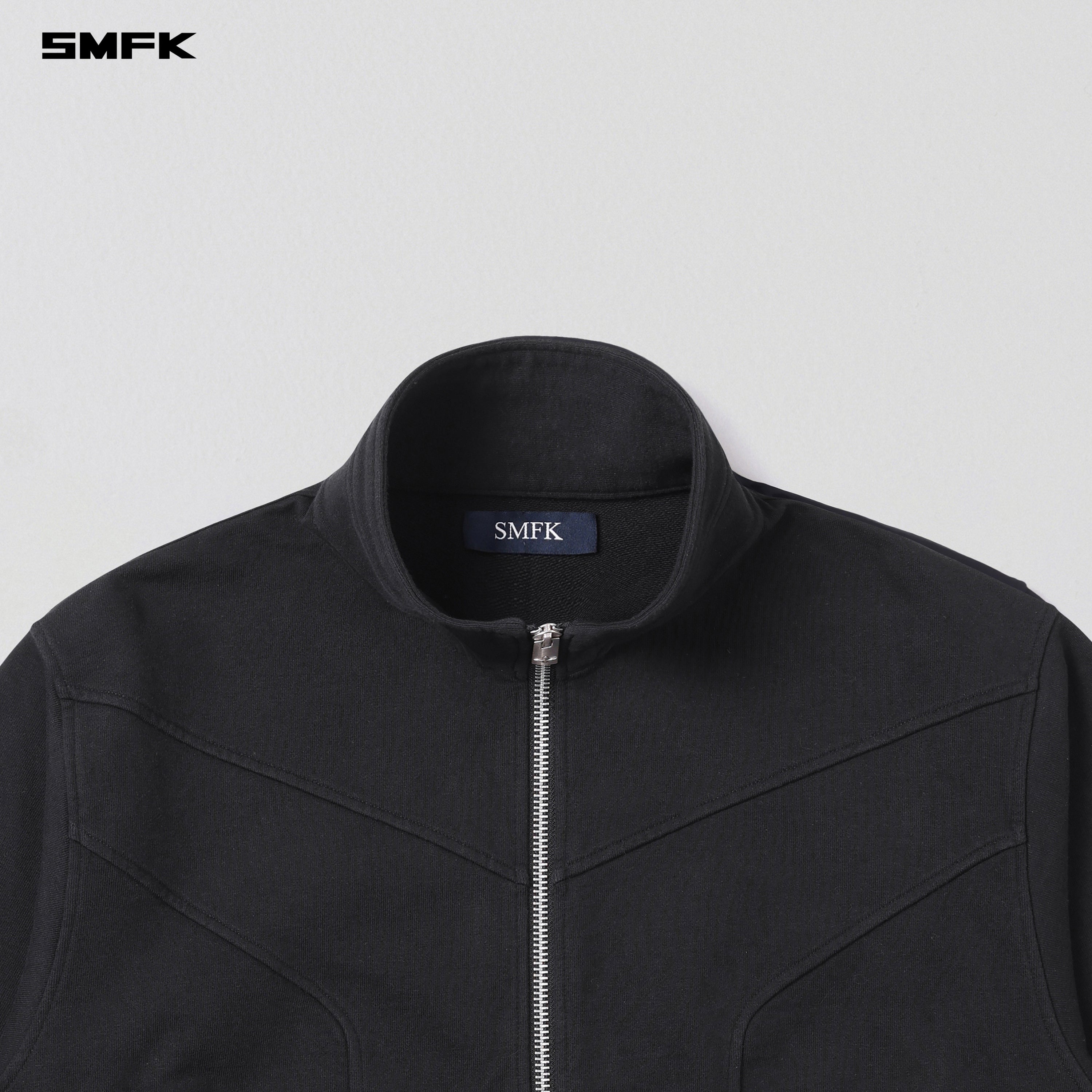 MYTH PSYCHIC LOOSE JACKET/COTTON WOOL WILD BLACK