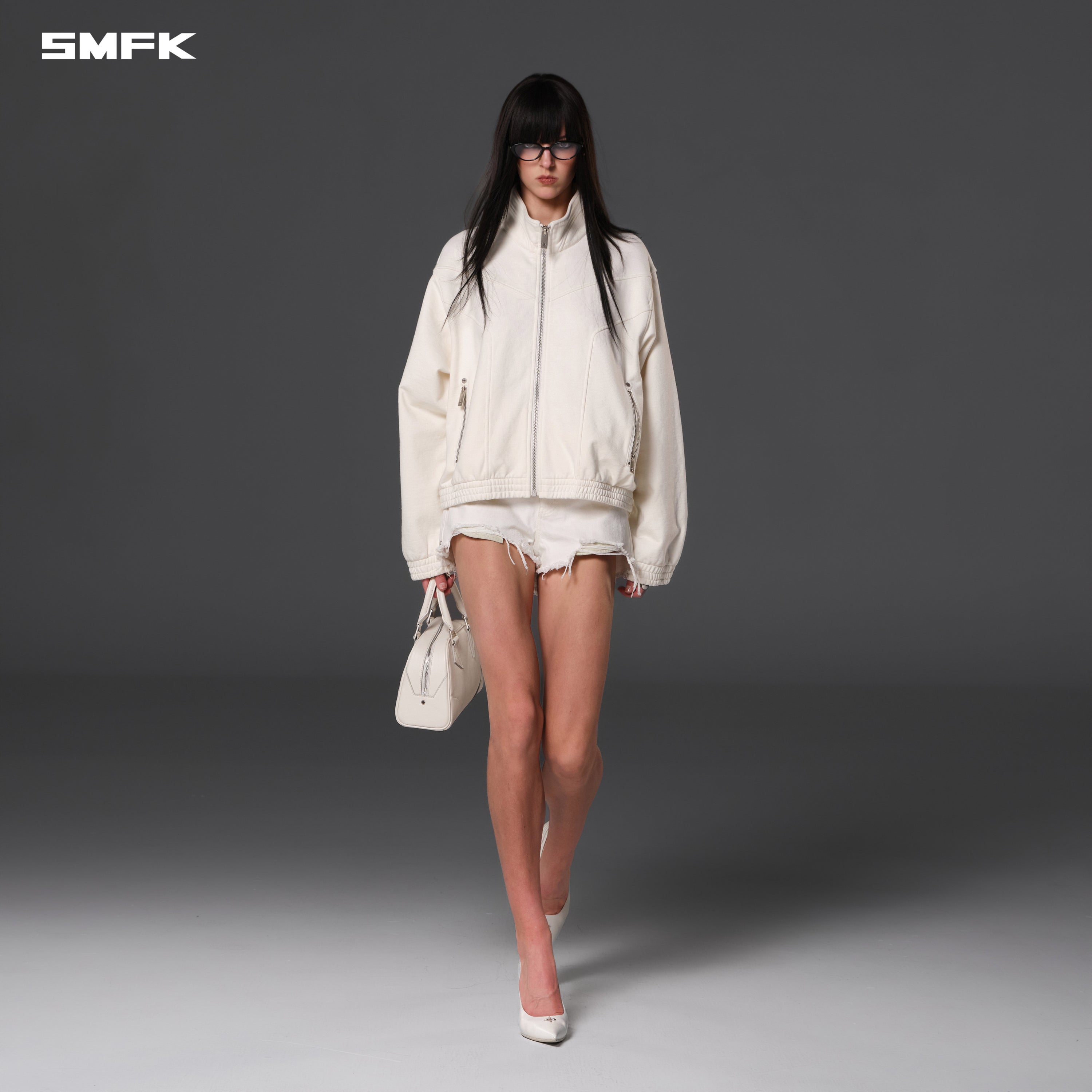 MYTH PSYCHIC LOOSE JACKET/COTTON WOOL CLOUD WHITE