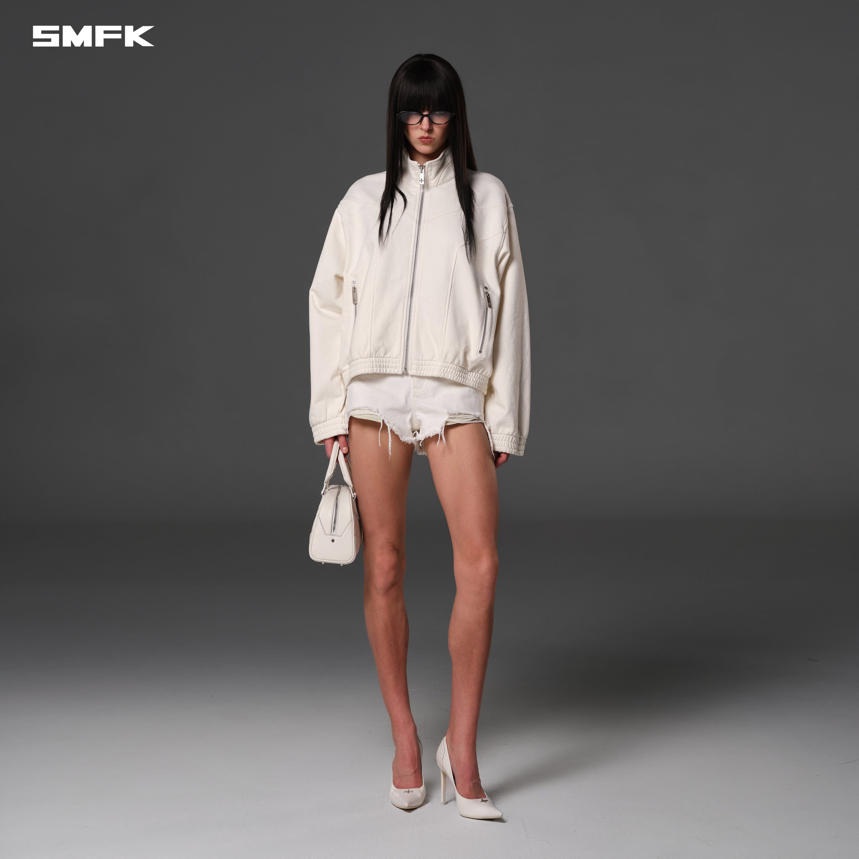 MYTH PSYCHIC LOOSE JACKET/COTTON WOOL CLOUD WHITE