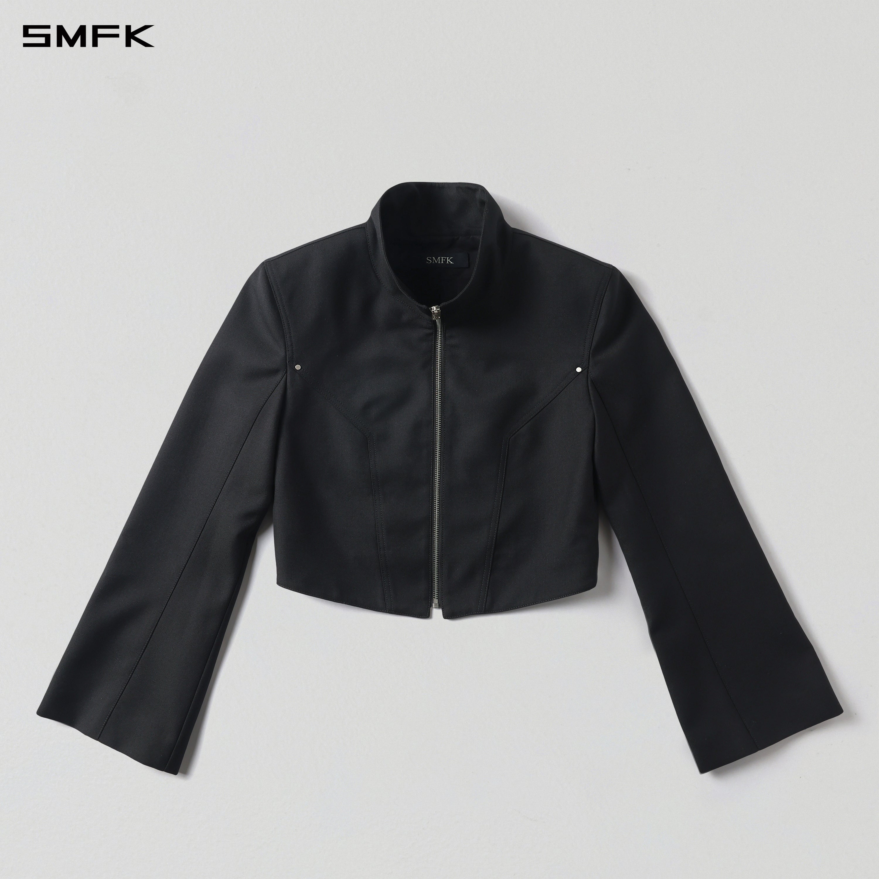 MIRAGE PRISM MIDNIGHT JACKET/WOOL + POLYESTER MIDNIGHT BLACK