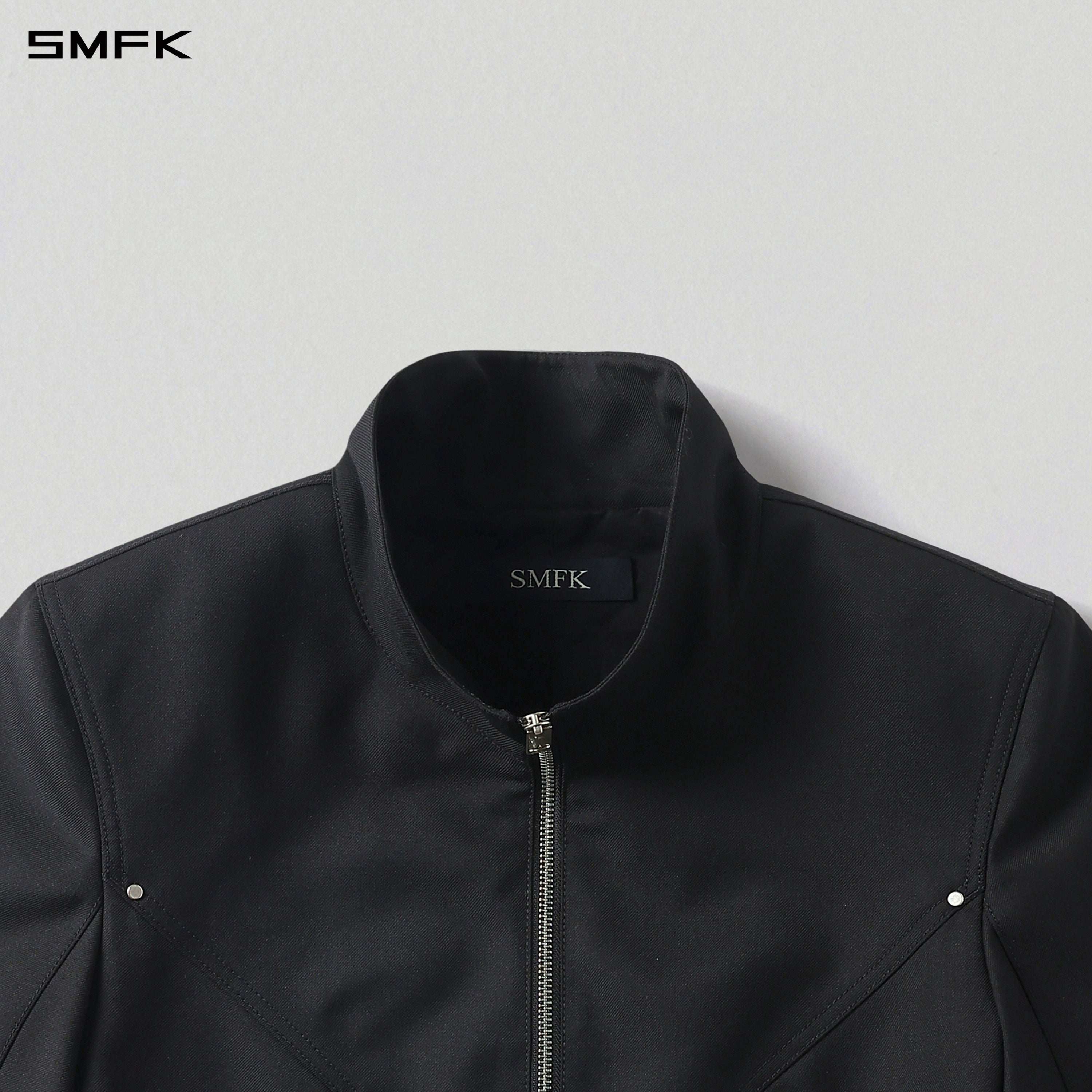 MIRAGE PRISM MIDNIGHT JACKET/WOOL + POLYESTER MIDNIGHT BLACK