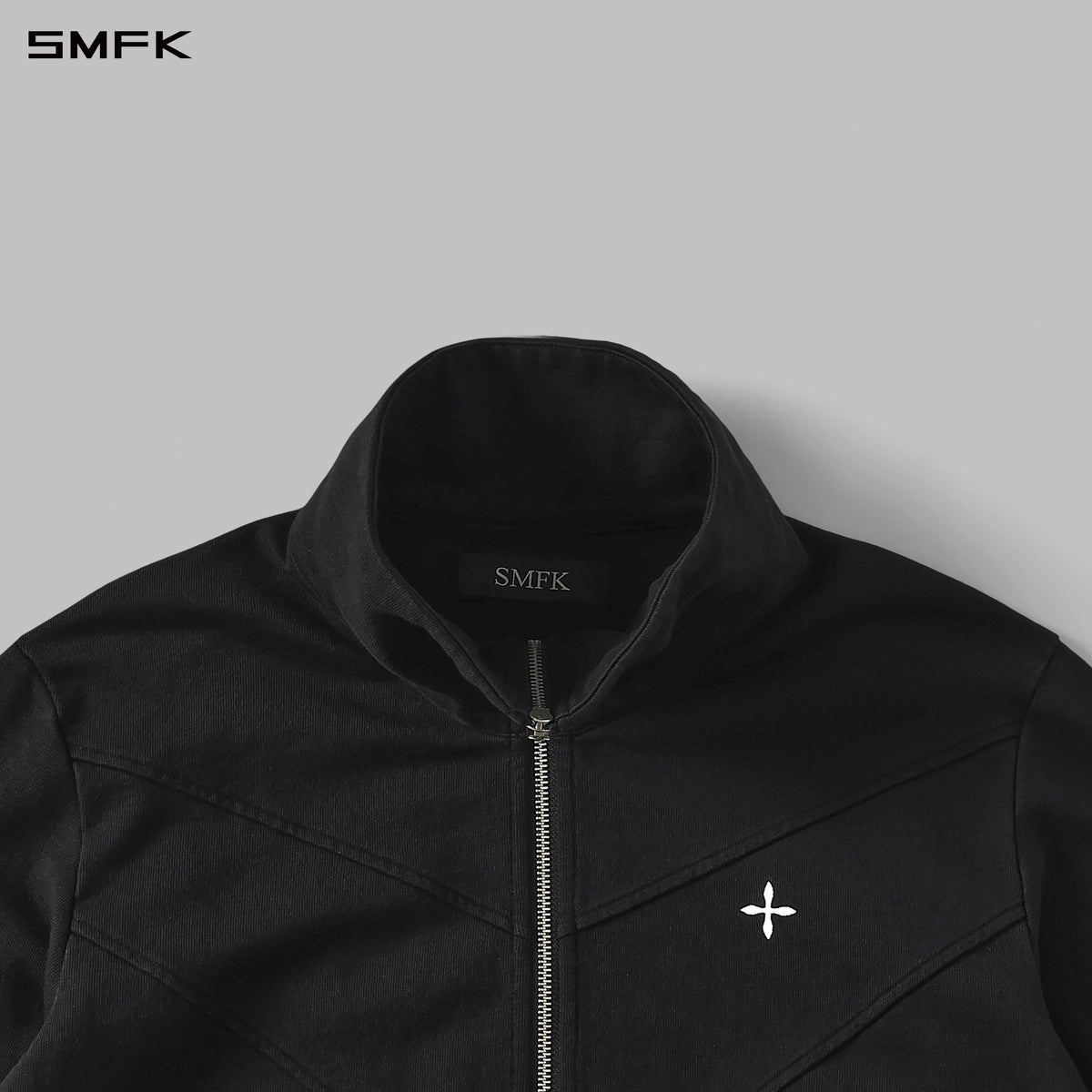 PERMANENT MODE LOOSE SPORTS JACKET- UNISEX/COTTON WILD BLACK