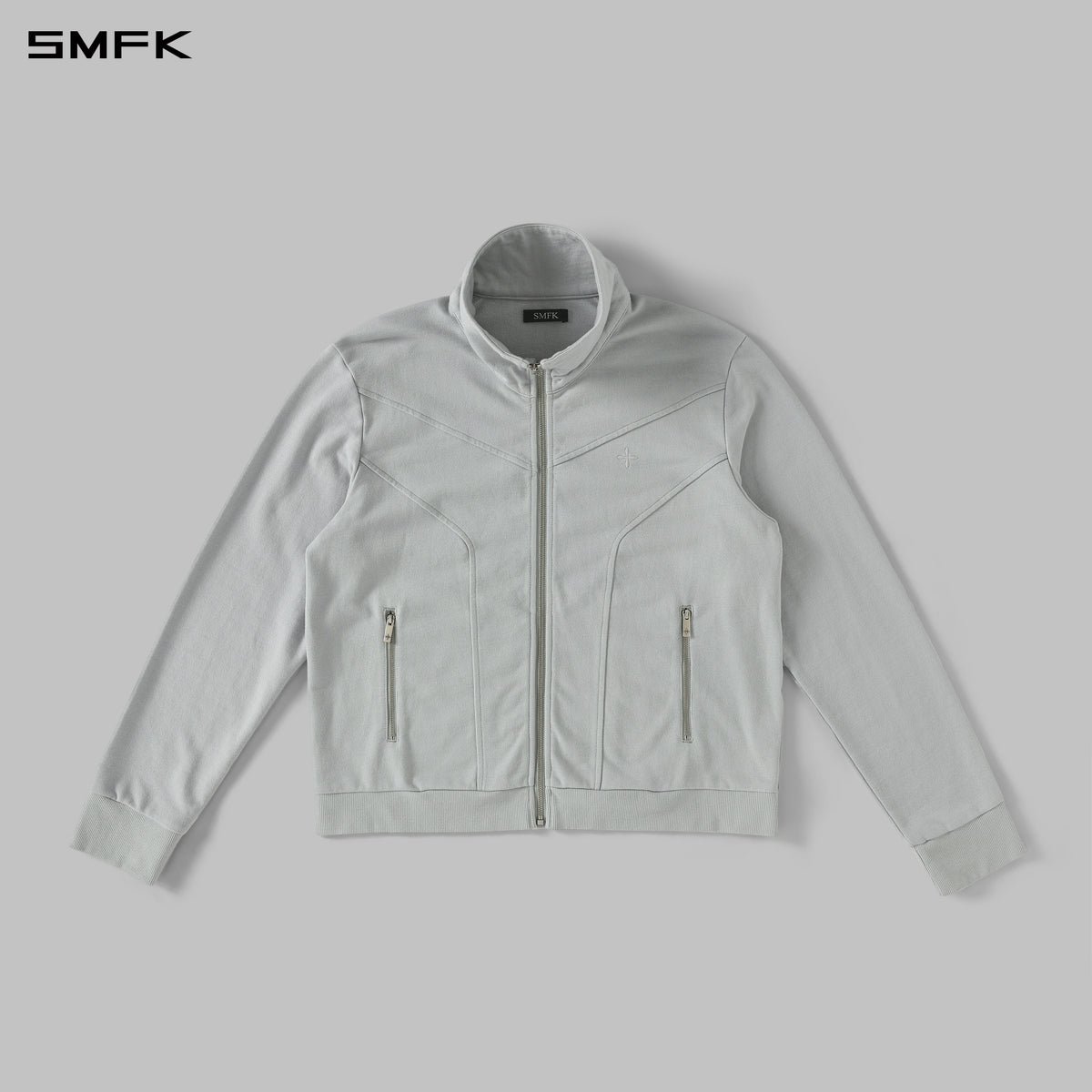 PERMANENT MODE LOOSE SPORTS JACKET/COTTON/U GLACIER GREY