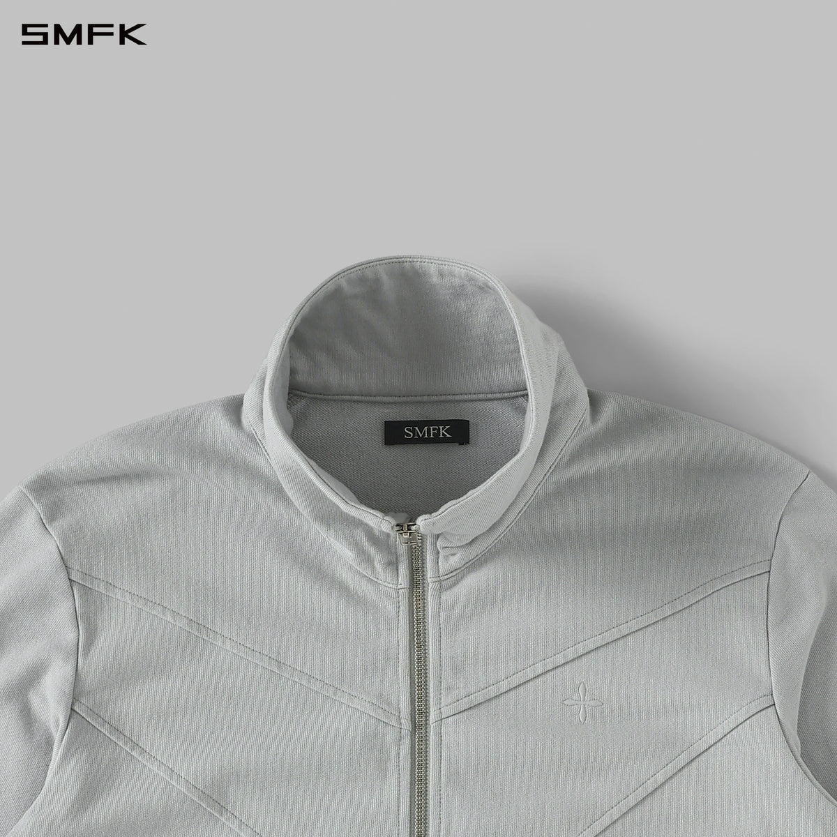 PERMANENT MODE LOOSE SPORTS JACKET/COTTON/U GLACIER GREY