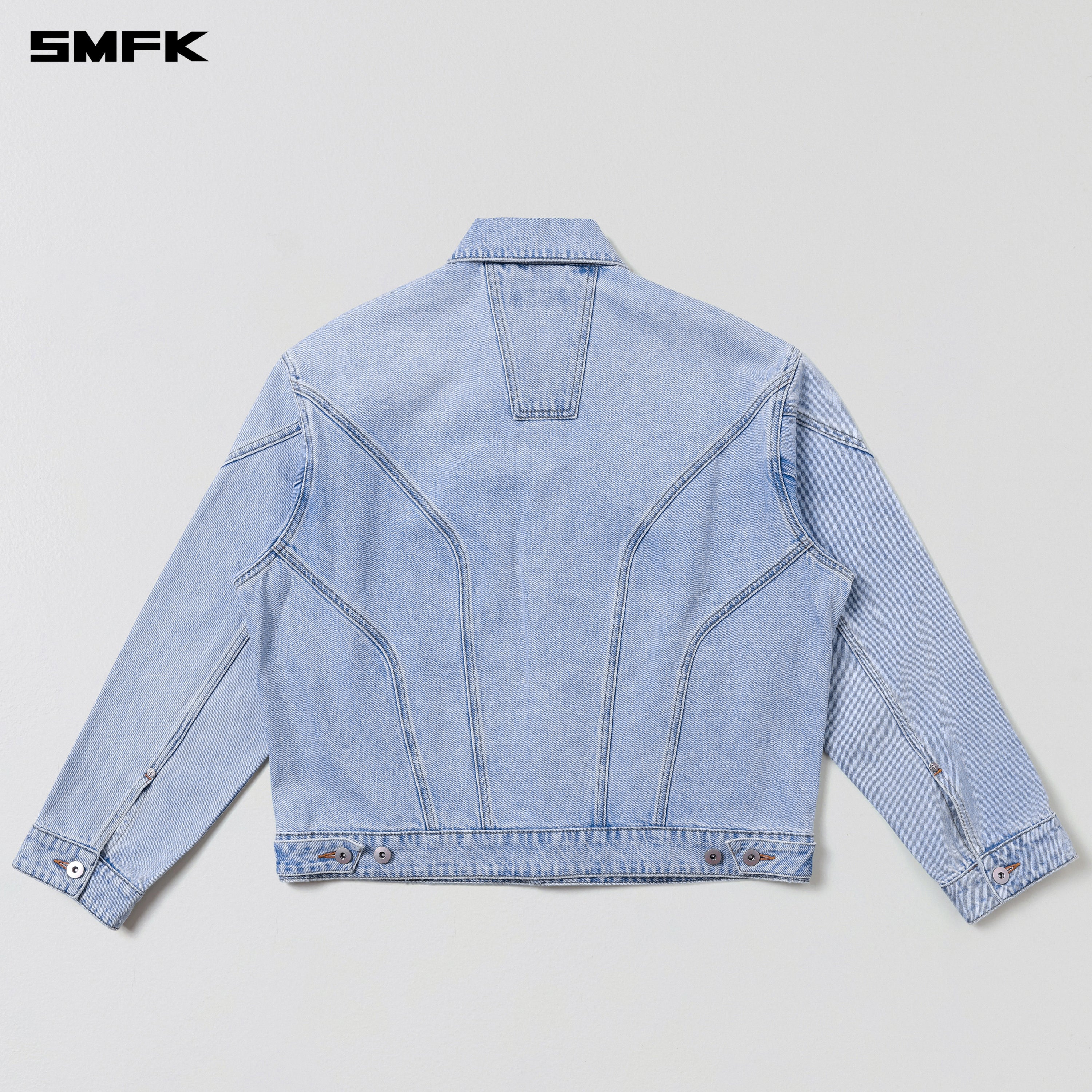 WILD MIRAGE LOOSE DENIM JACKET/COTTON WILD SKY BLUE
