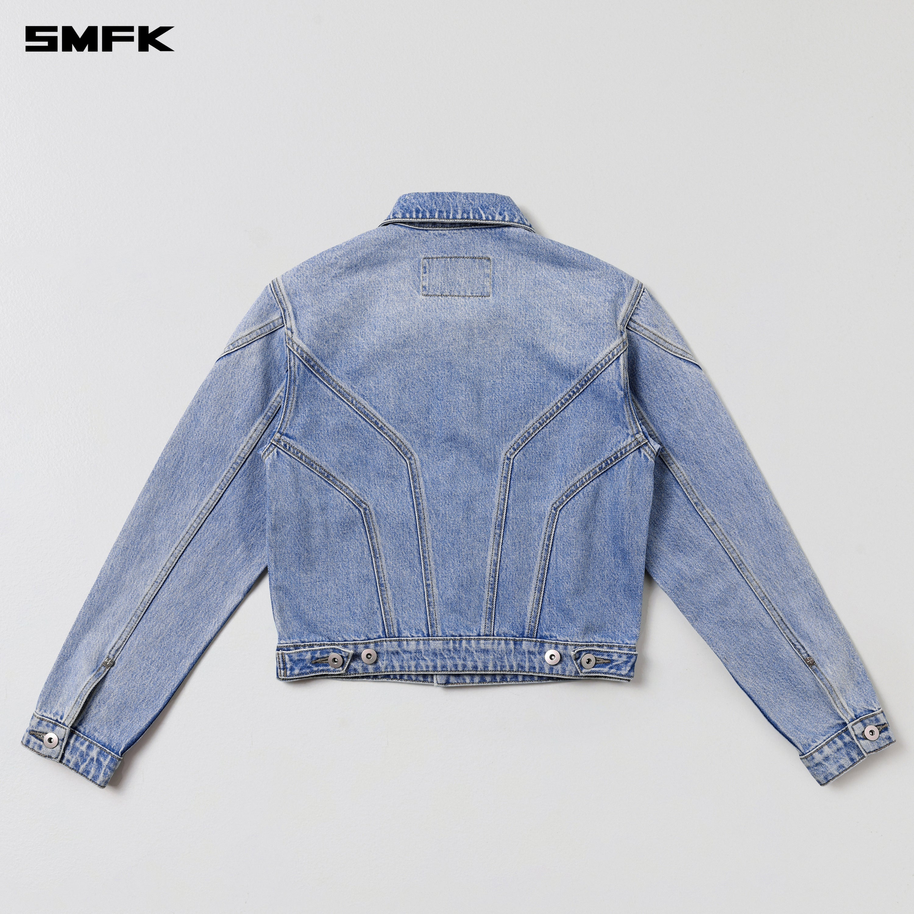 WILD MIRAGE SLIM DENIM JACKET/COTTON WILD BLUE