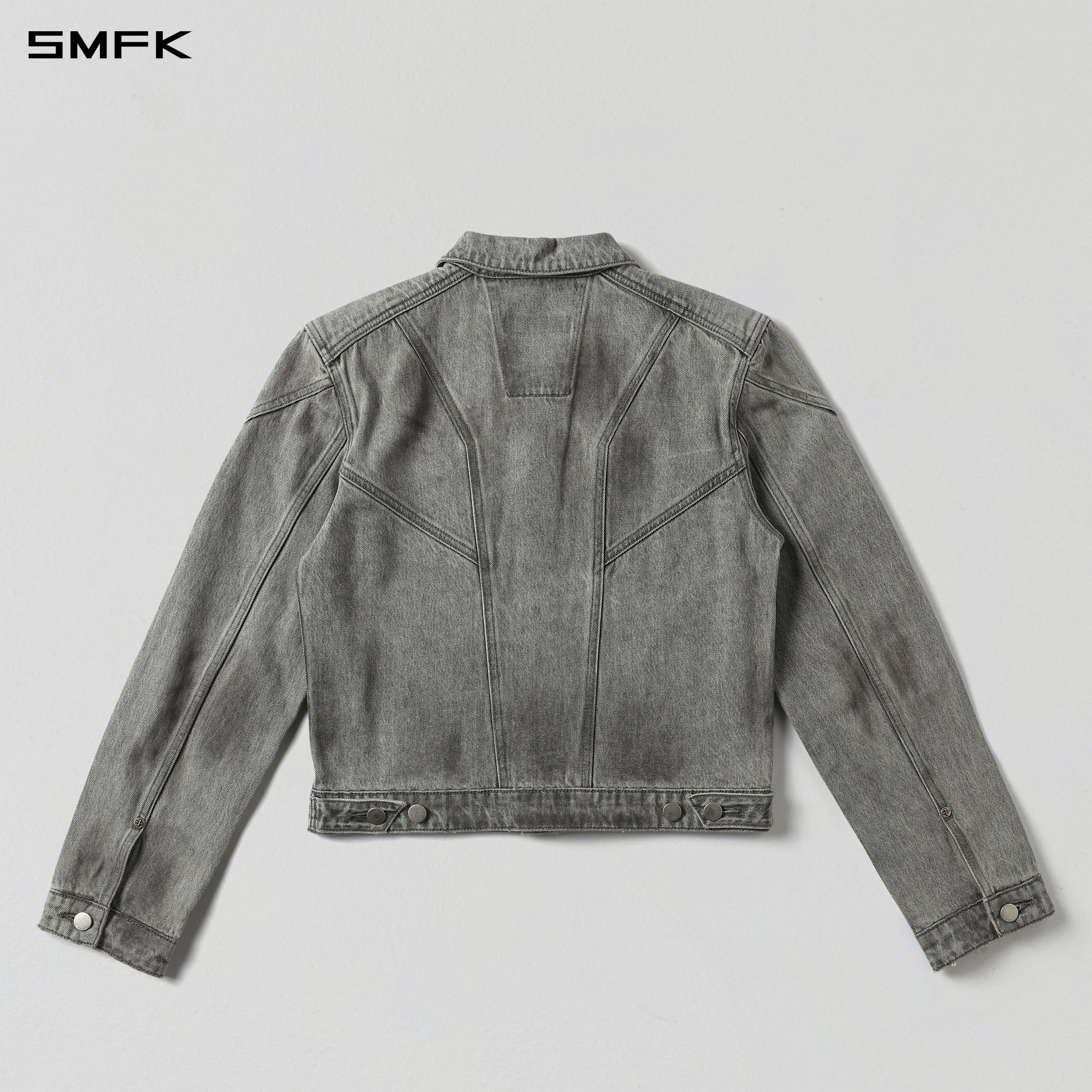 WILD MIRAGE SLIM DENIM JACKET/COTTON/W MIRAGE GREY