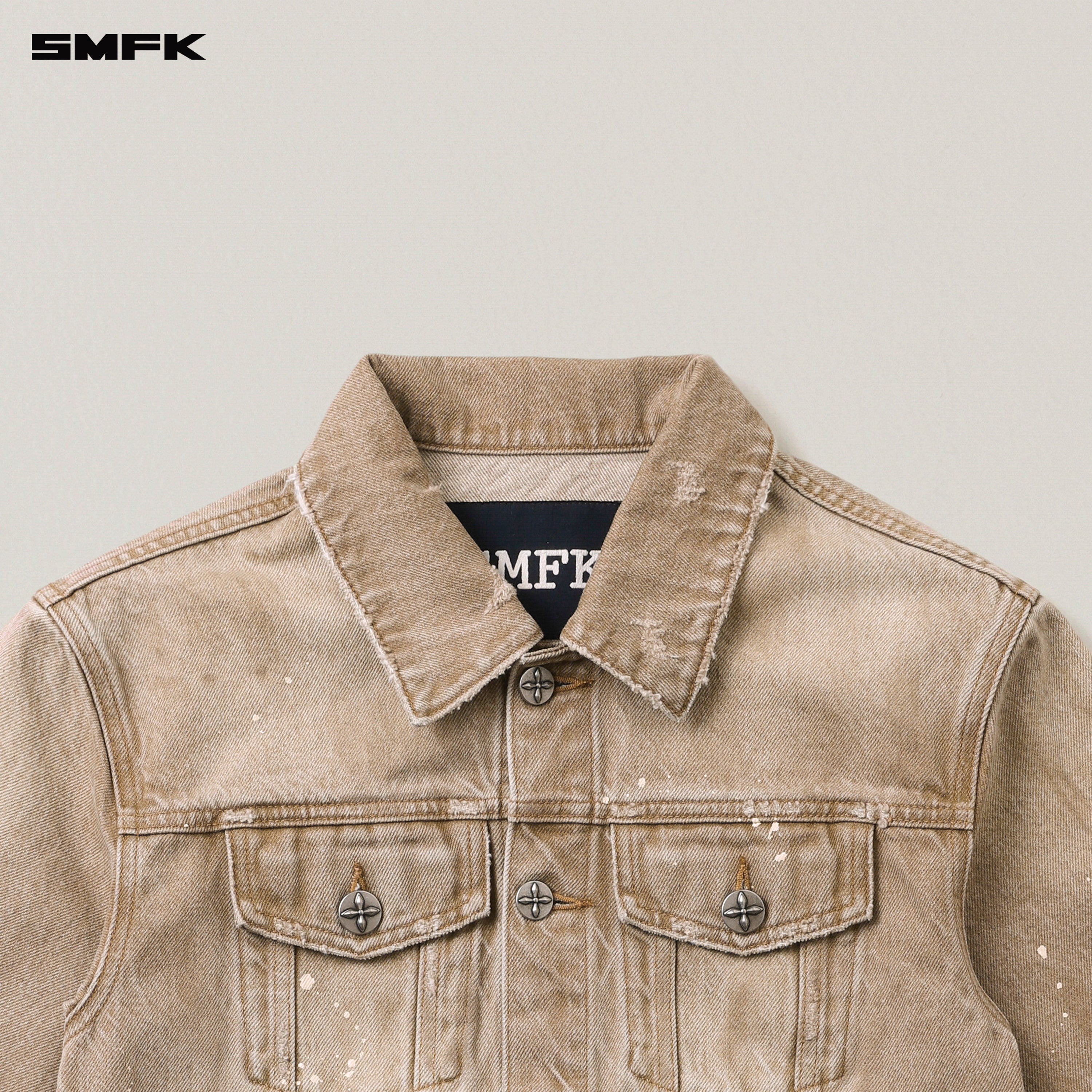 RAGE WILD HANDCRAFT DENIM JACKET WILD COWBOY BROWN