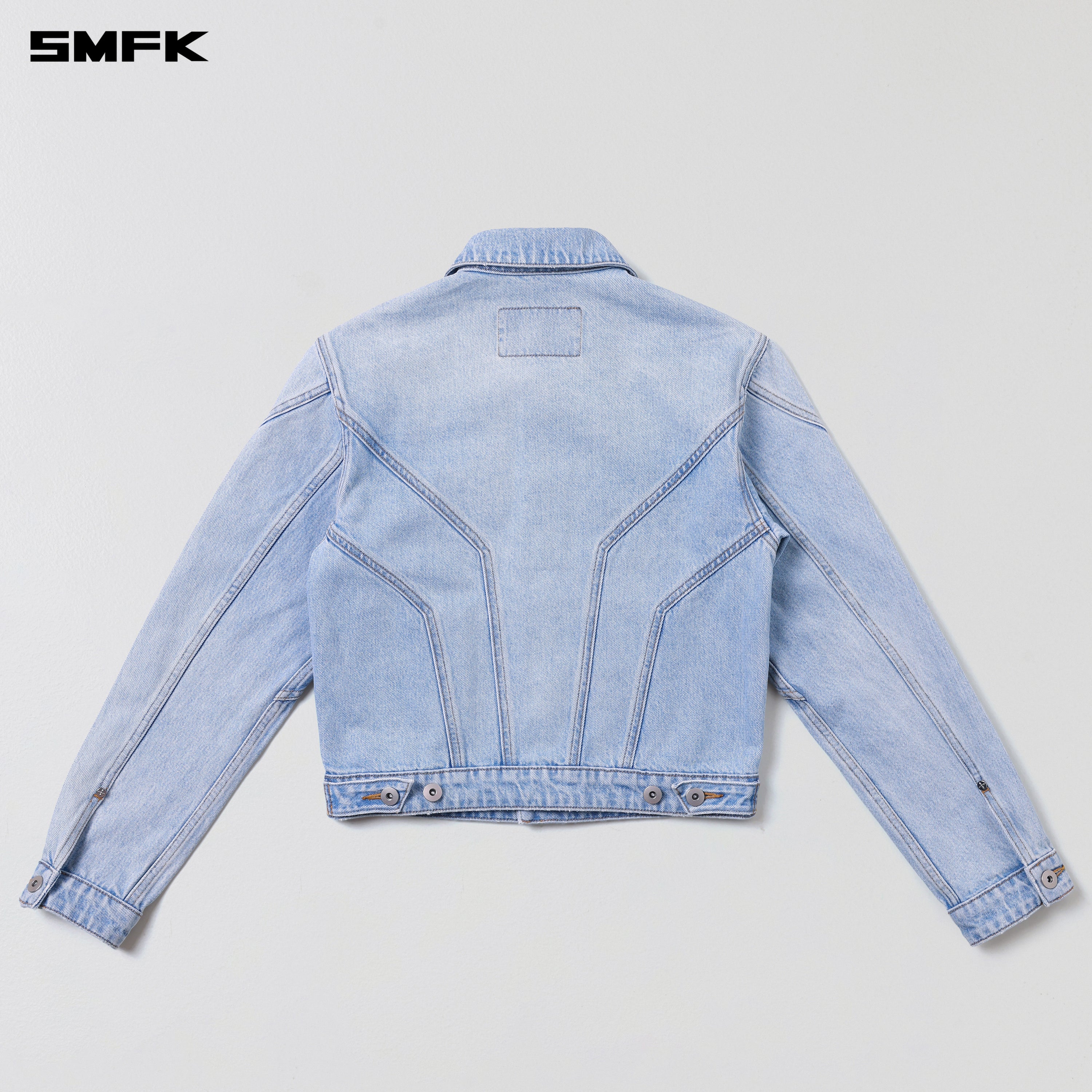 WILD MIRAGE SLIM DENIM JACKET/COTTON WILD SKY BLUE