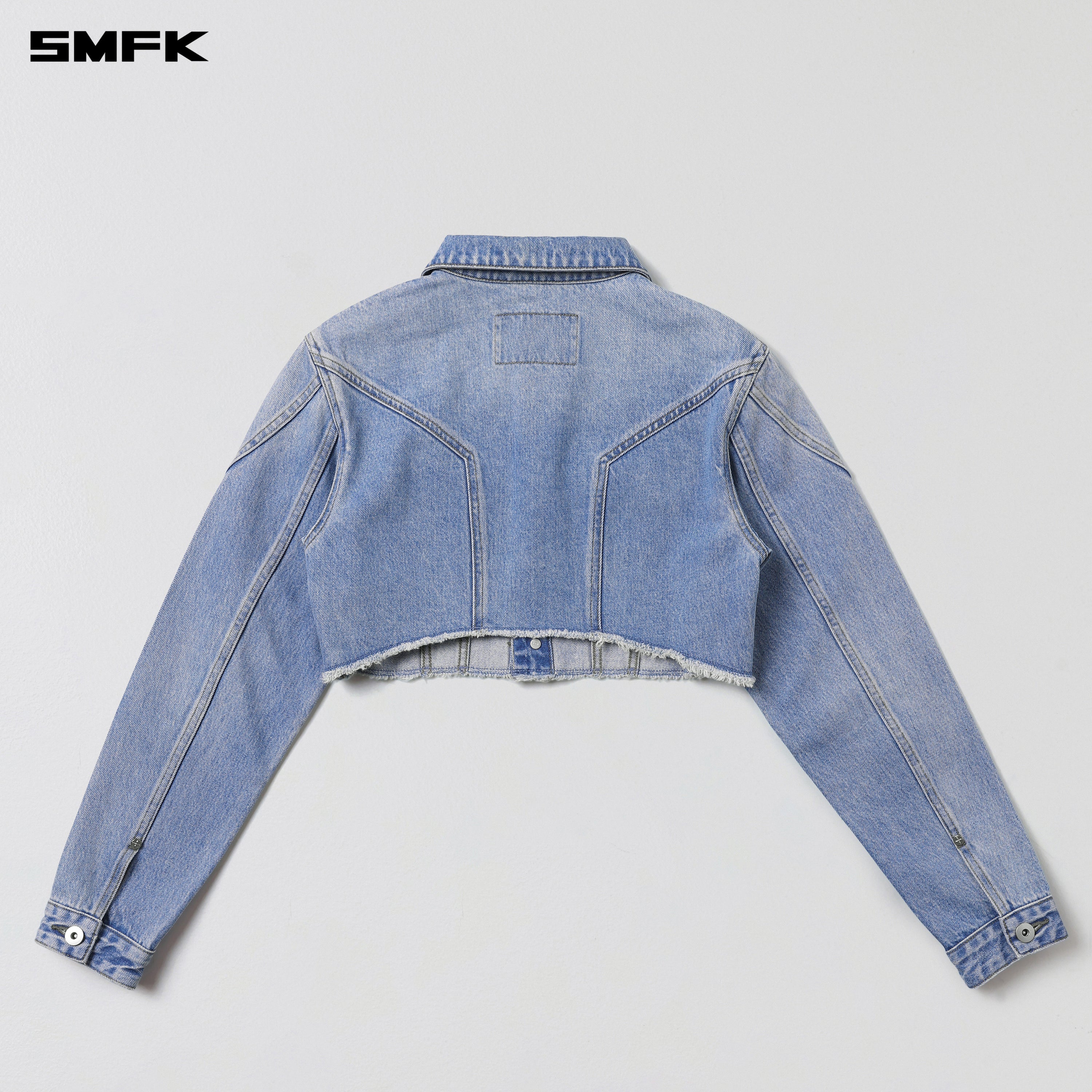 WILD MIRAGE HORT DENIM JACKET/COTTON WILD BLUE