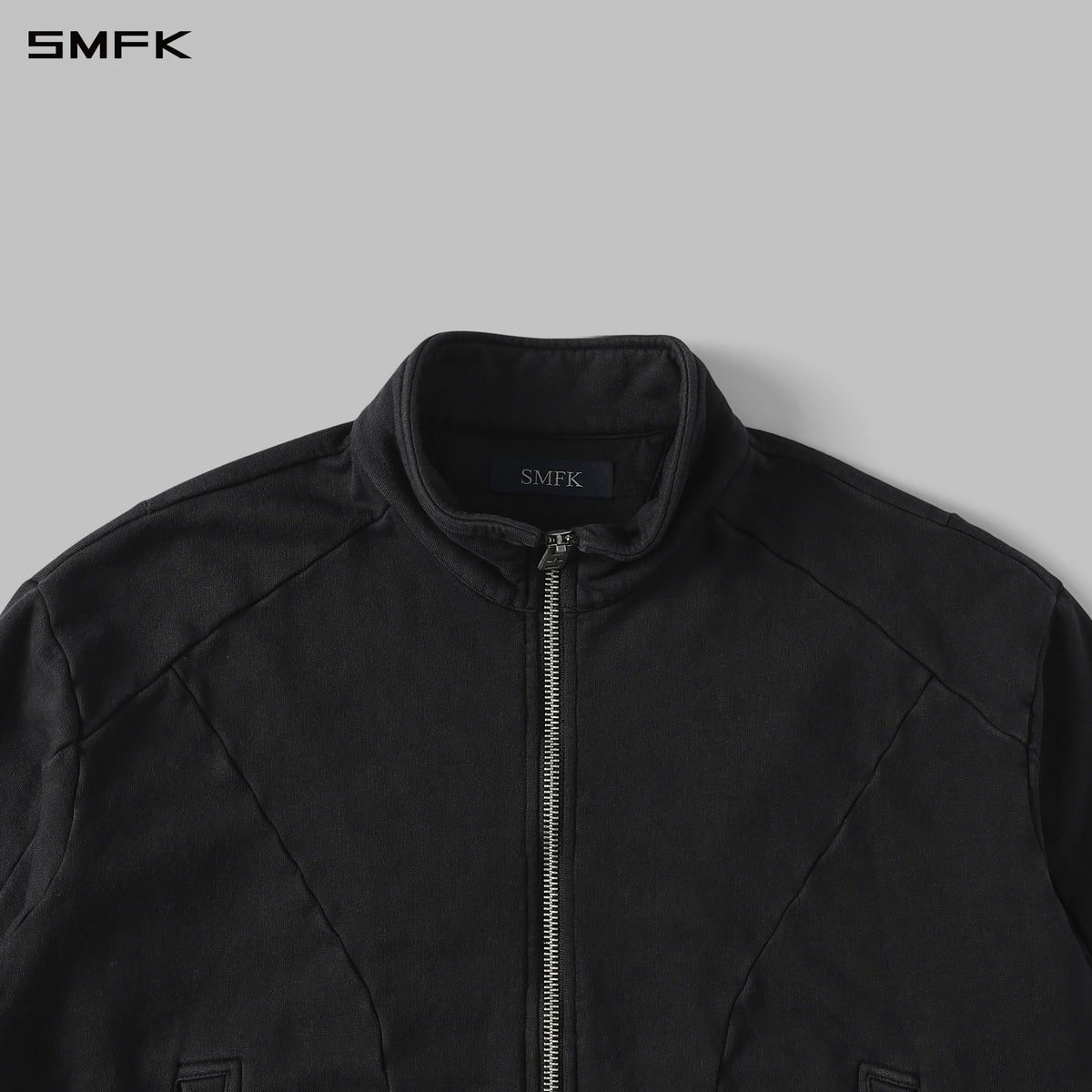 MYTH AEOLUS EVOLVE MASSIVE COLLAR JACKET /COLD DYE/U COLD DYE BLACK
