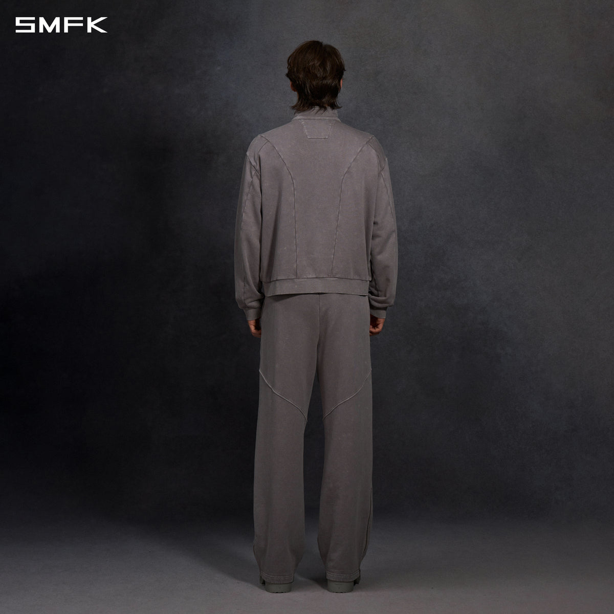MYTH AEOLUS EVOLVE MASSIVE COLLAR JACKET /COLD DYE/U COLD DYE GREY