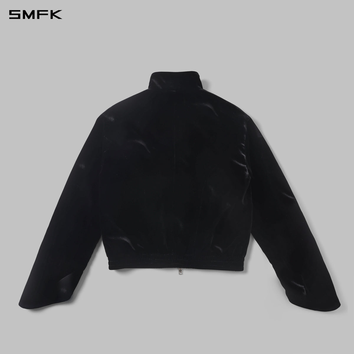 MYTH AEOLUS SYMMETRY VELVET TRAINING JACKET /SILK VELVET/U BLACK VELVET