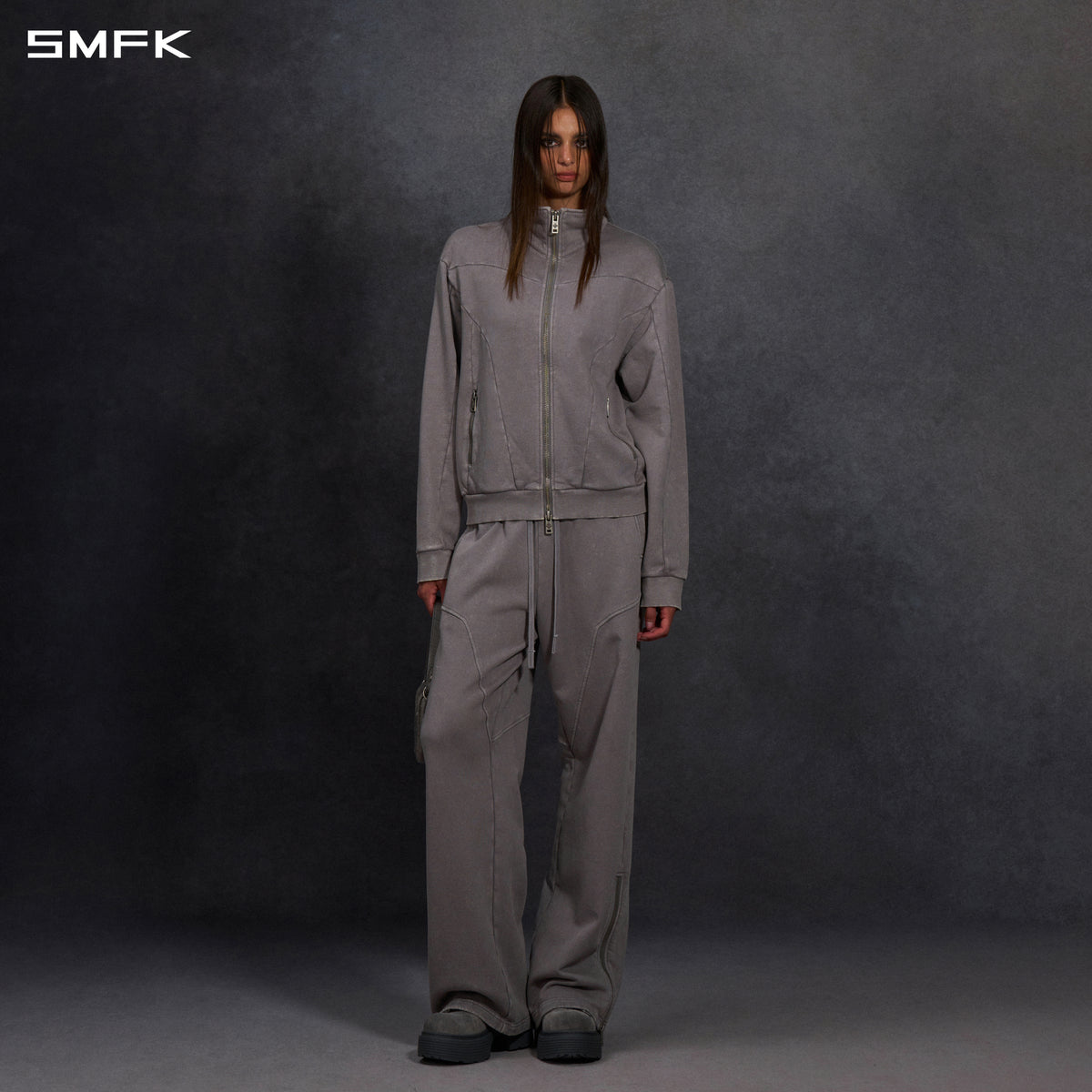 MYTH AEOLUS EVOLVE SLIM COLLAR JACKET /COLD DYE/U COLD DYE GREY
