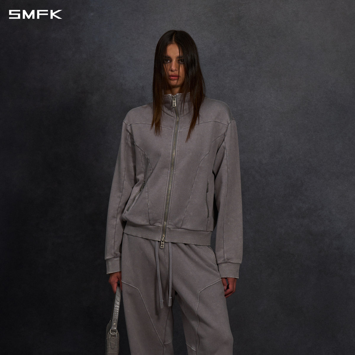 MYTH AEOLUS EVOLVE SLIM COLLAR JACKET /COLD DYE/U COLD DYE GREY