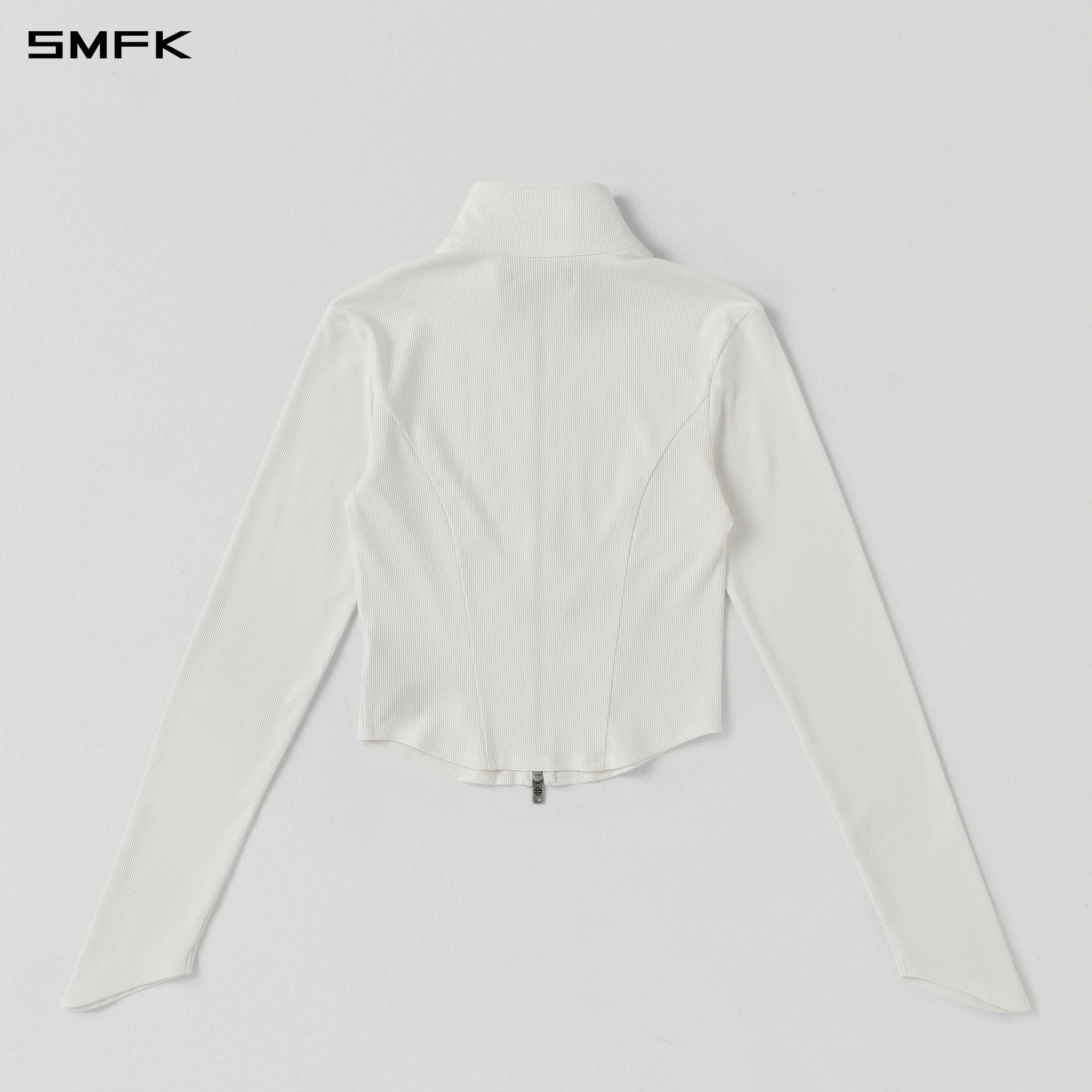VINTAGE AEOLUS EVENING SLIM ZIP JACKET/SLIK+COTTON/W CLOUD WHITE