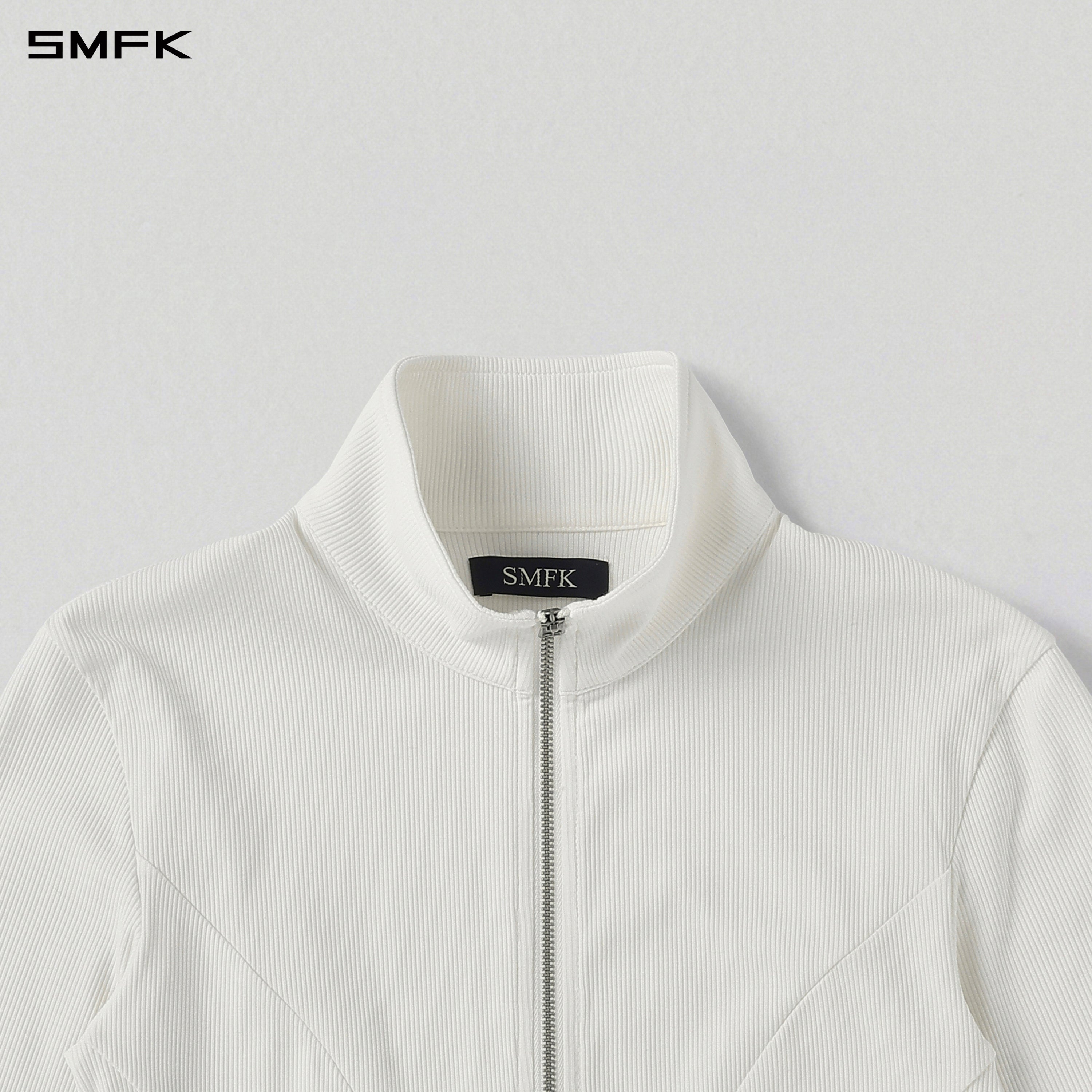 VINTAGE AEOLUS EVENING SLIM ZIP JACKET/SLIK+COTTON/W CLOUD WHITE