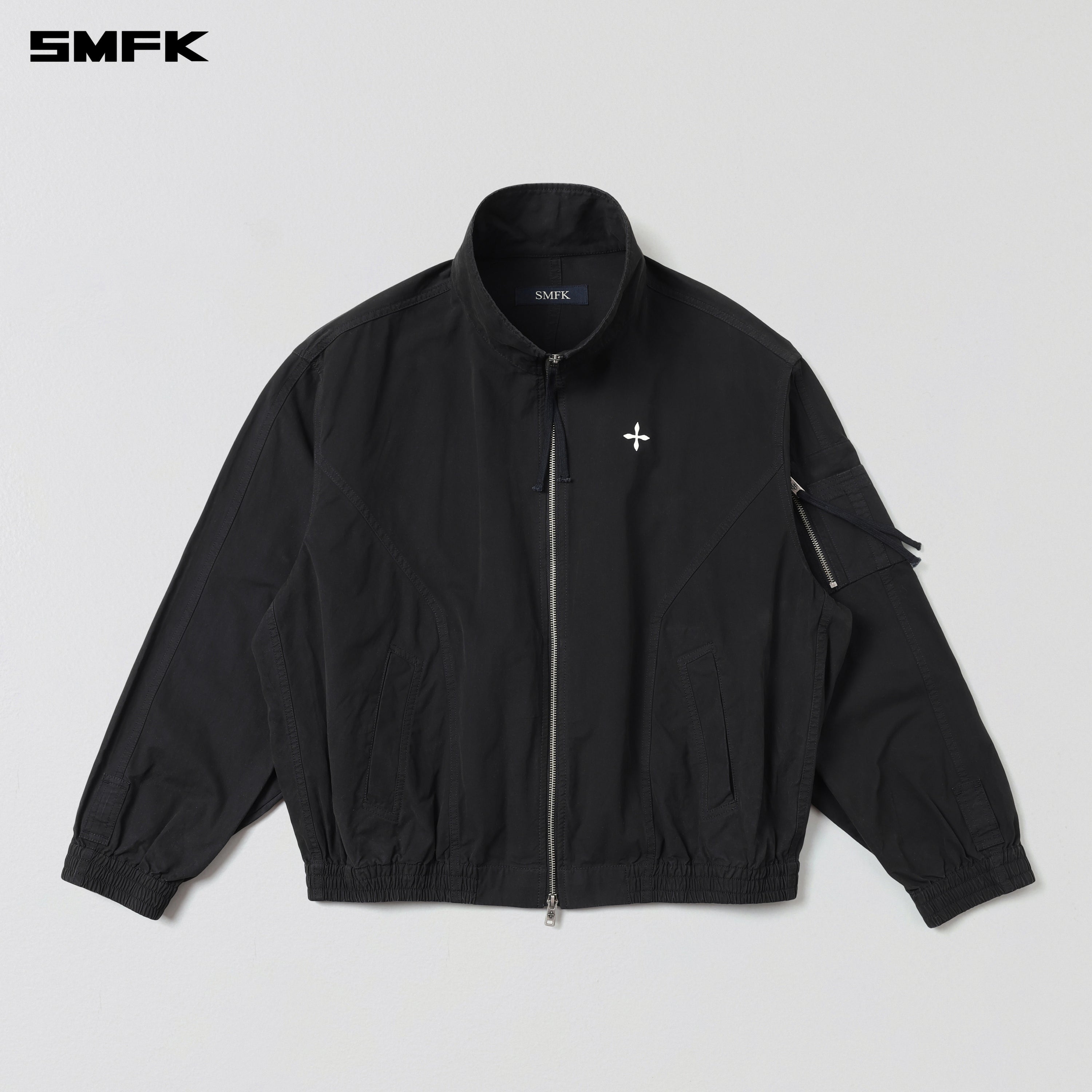 VINTAGE VANISH TRANING JACKET/GARMENT DYE VANISH BLACK