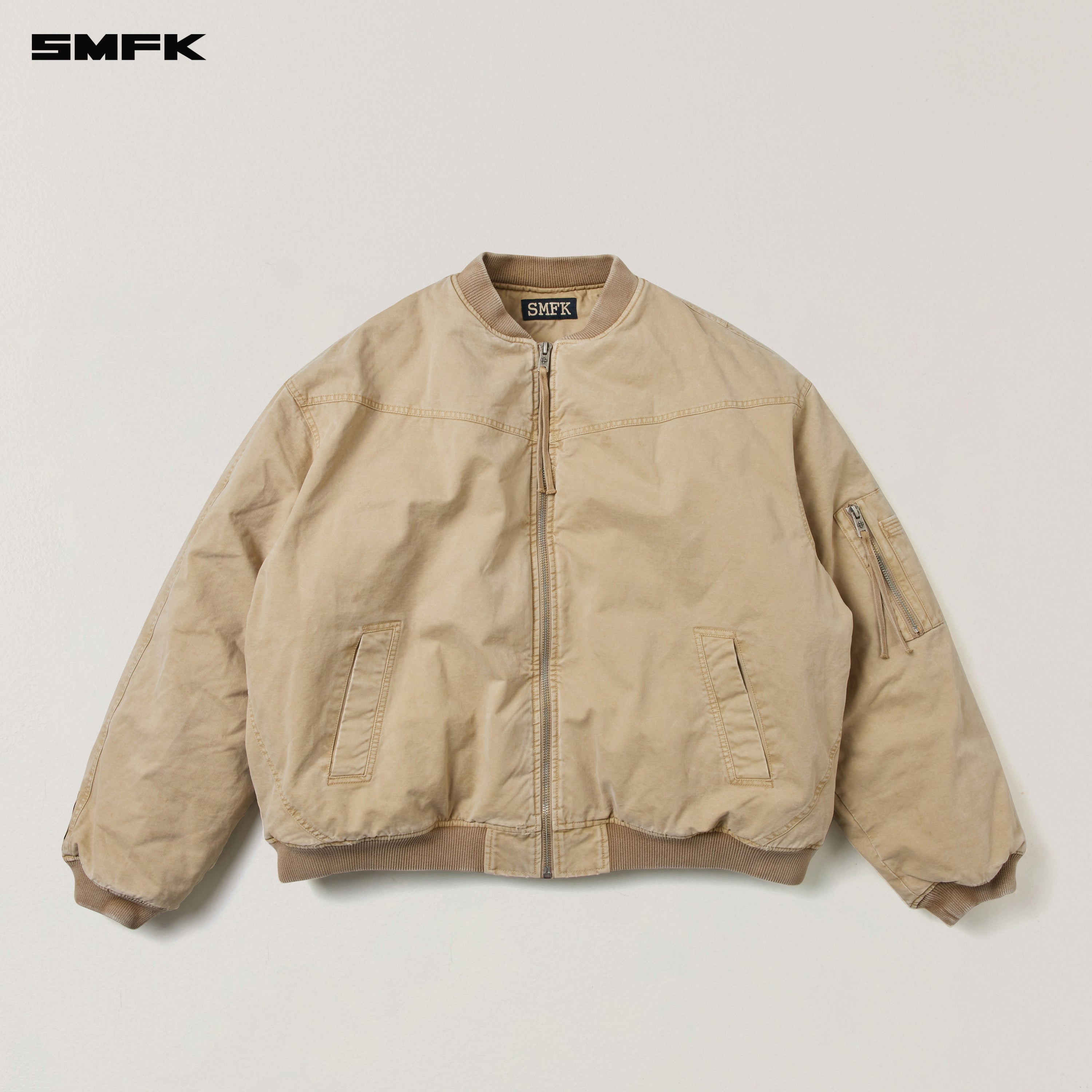 VINTAGE VANISH STORM DYE MASSIVE PILOT JACKET/STONE WASH VANISH SAND