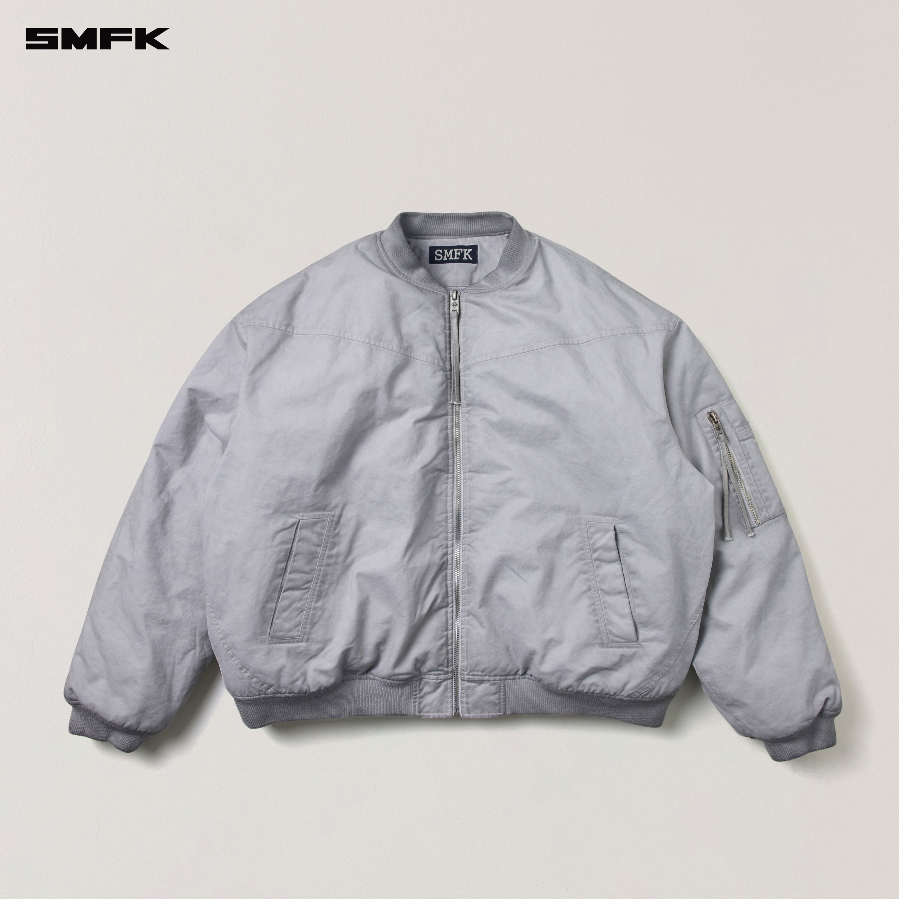 VINTAGE VANISH STORM DYE MASSIVE PILOT JACKET/STONE WASH VANISH WHITE