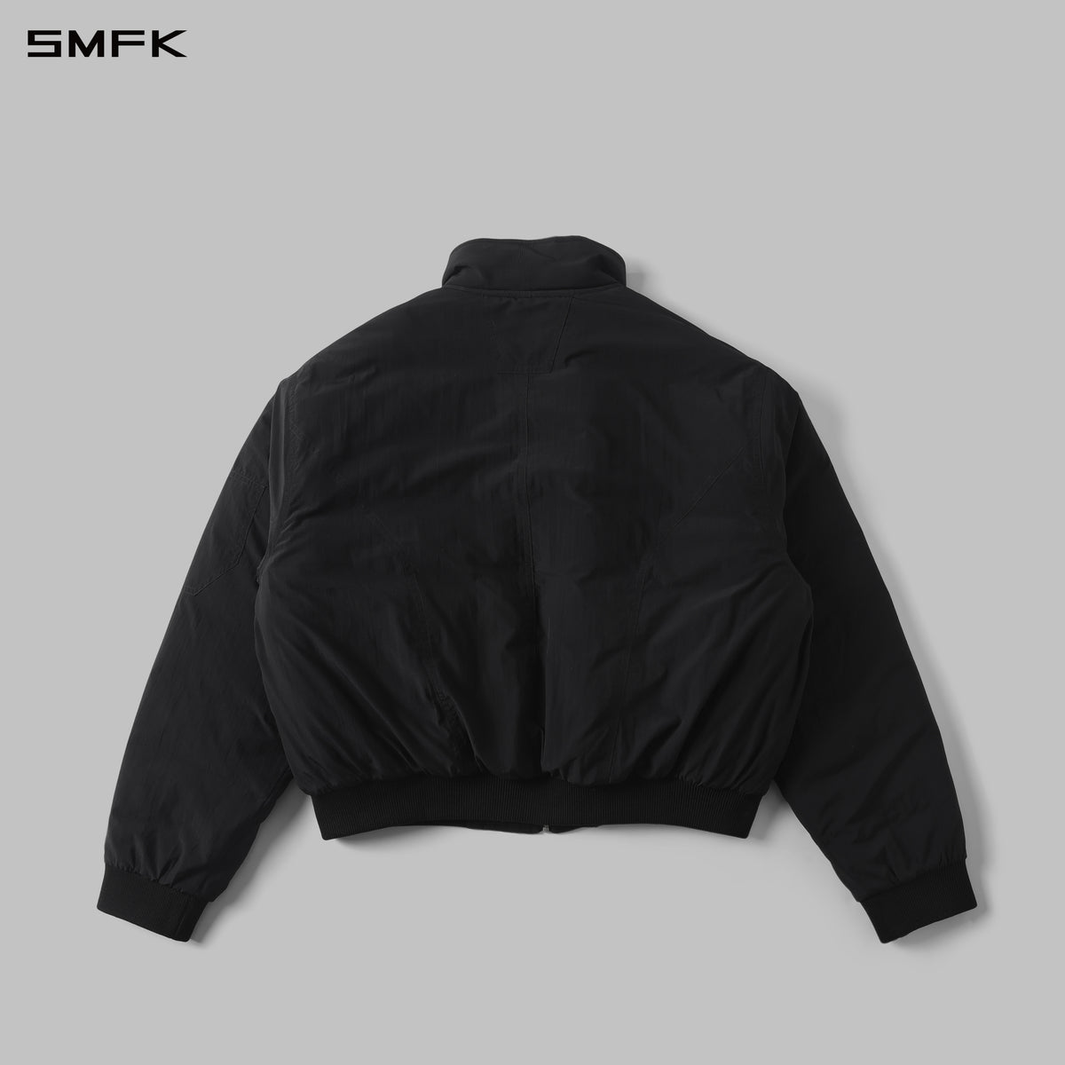 VINTAGE NOMADIC STAND COLLAR QUILTED JACKET/NYLON66+3M THINSULATE WILD BLACK