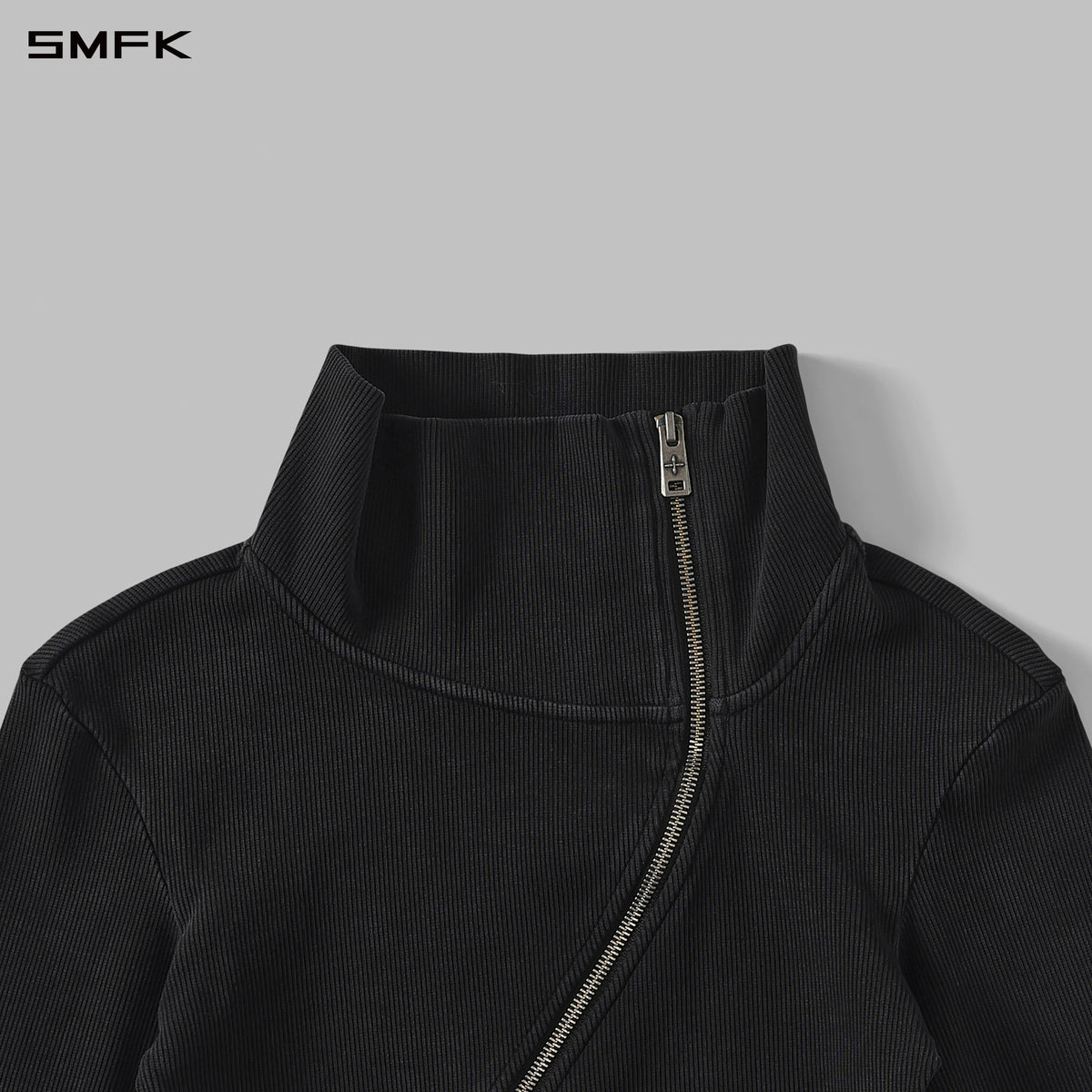 MYTH AEOLUS MUTATION COLLAR JACKET /COLD DYE+WAX/W INK BLACK
