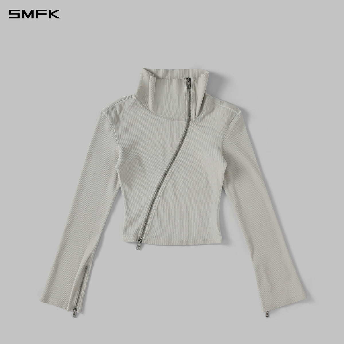 MYTH AEOLUS MUTATION COLLAR JACKET /COLD DYE/W CLOUD GREY