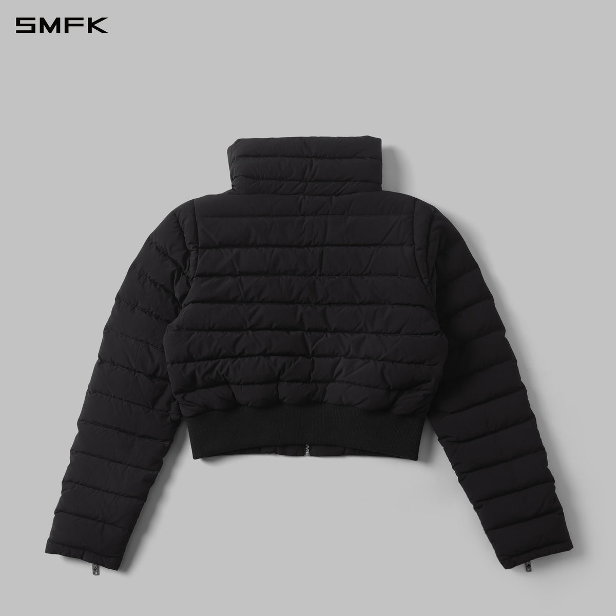 MYTH AEOLUS EVOLVE REVERSIBLE STAND-COLLAR DOWN JACKET/ GOOSE DOWN+NYLON 66/W WILD BLACK