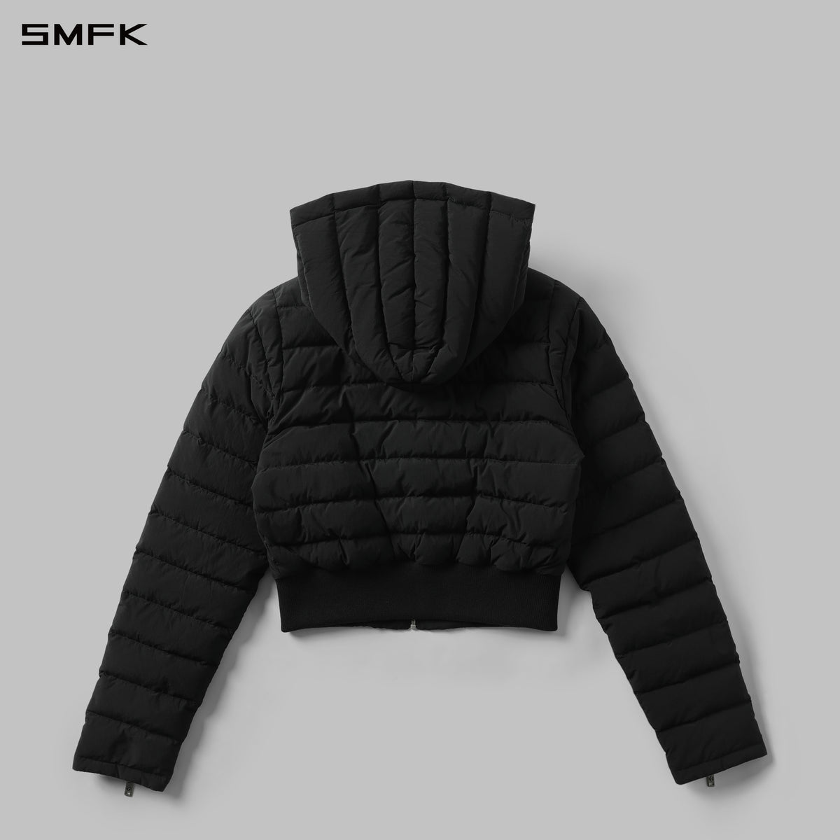 MYTH AEOLUS EVOLVE REVERSIBLE HOODED DOWN JACKET/ GOOSE DOWN+NYLON 66/W WILD BLACK