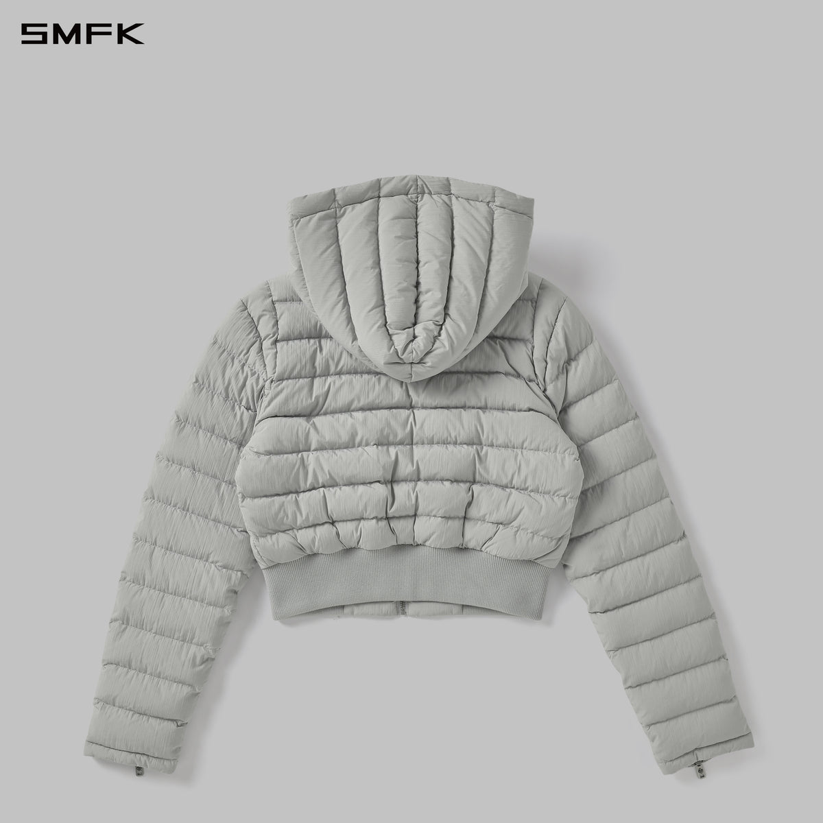 MYTH AEOLUS EVOLVE REVERSIBLE HOODED DOWN JACKET/ GOOSE DOWN+NYLON 66/W MIST GREY