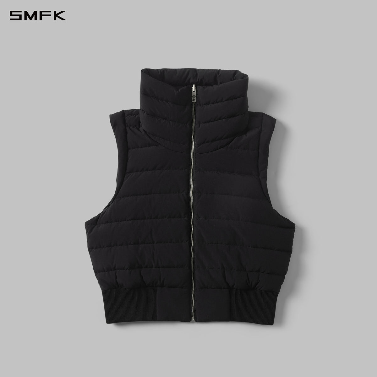 MYTH AEOLUS EVOLVE REVERSIBLE DOWN VEST/GOOSE DOWN+NYLON 66/W WILD BLACK