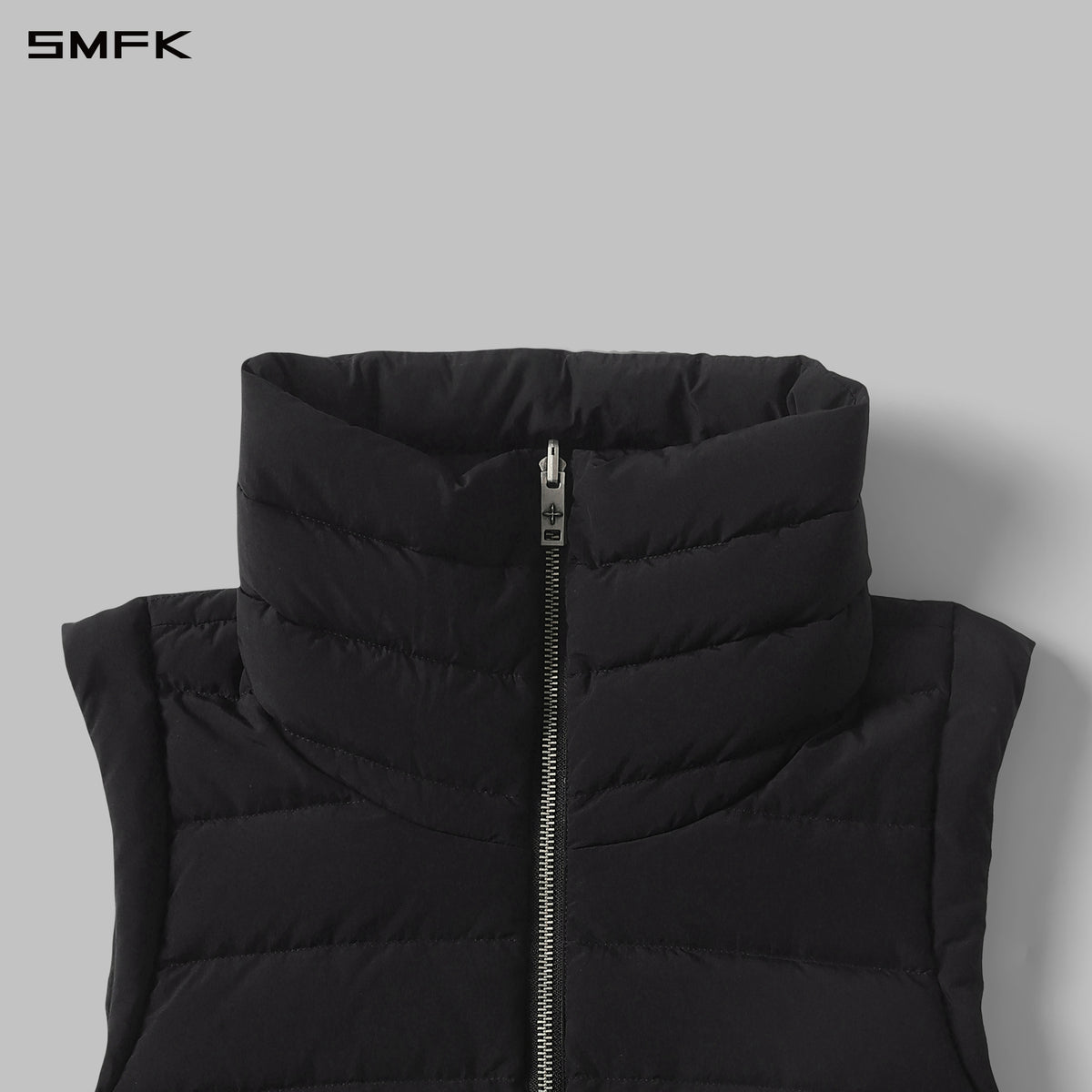 MYTH AEOLUS EVOLVE REVERSIBLE DOWN VEST/GOOSE DOWN+NYLON 66/W WILD BLACK