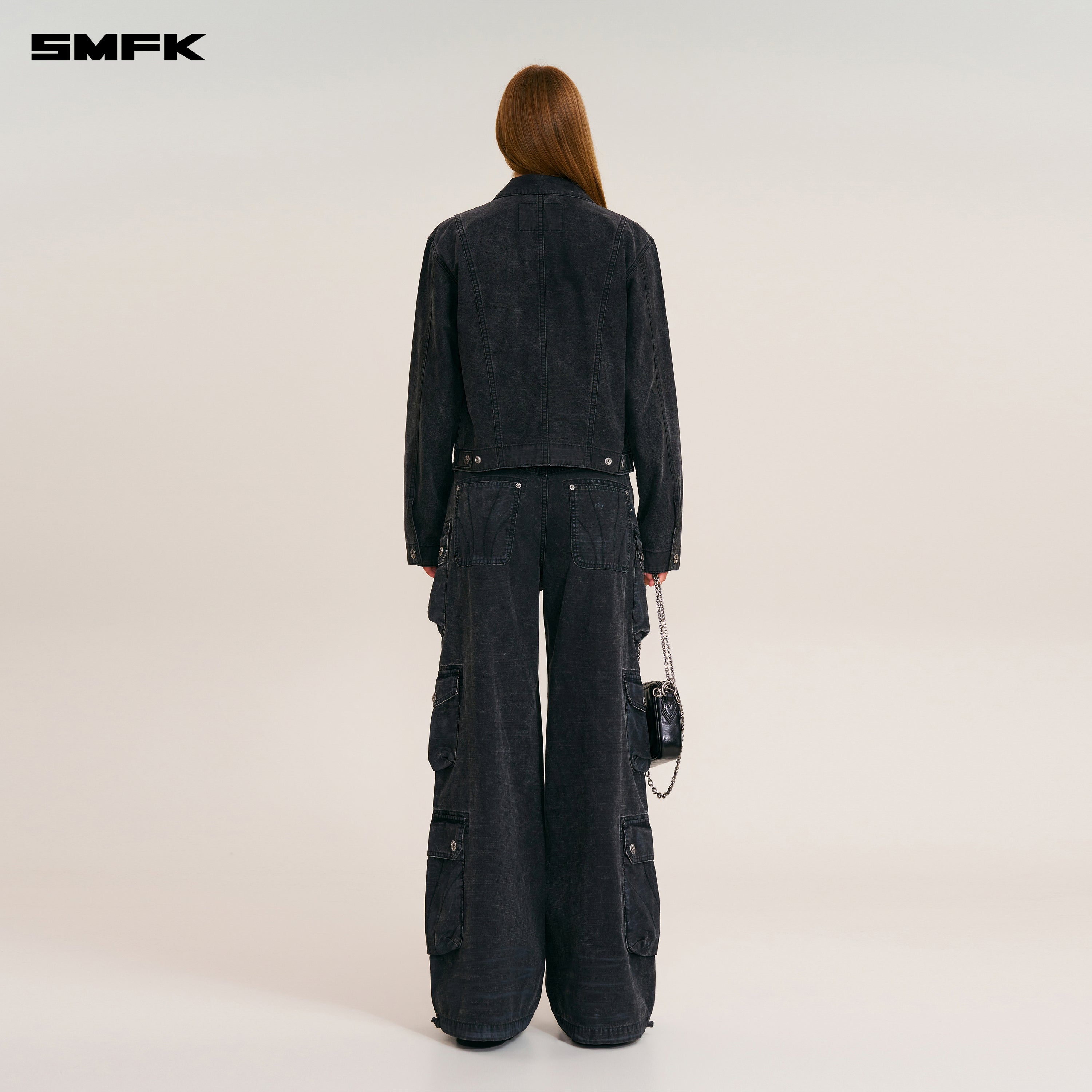 와일드 오리진스 핸드다이드 엔지니어 재킷/가먼트다이드 와일더니스 블랙